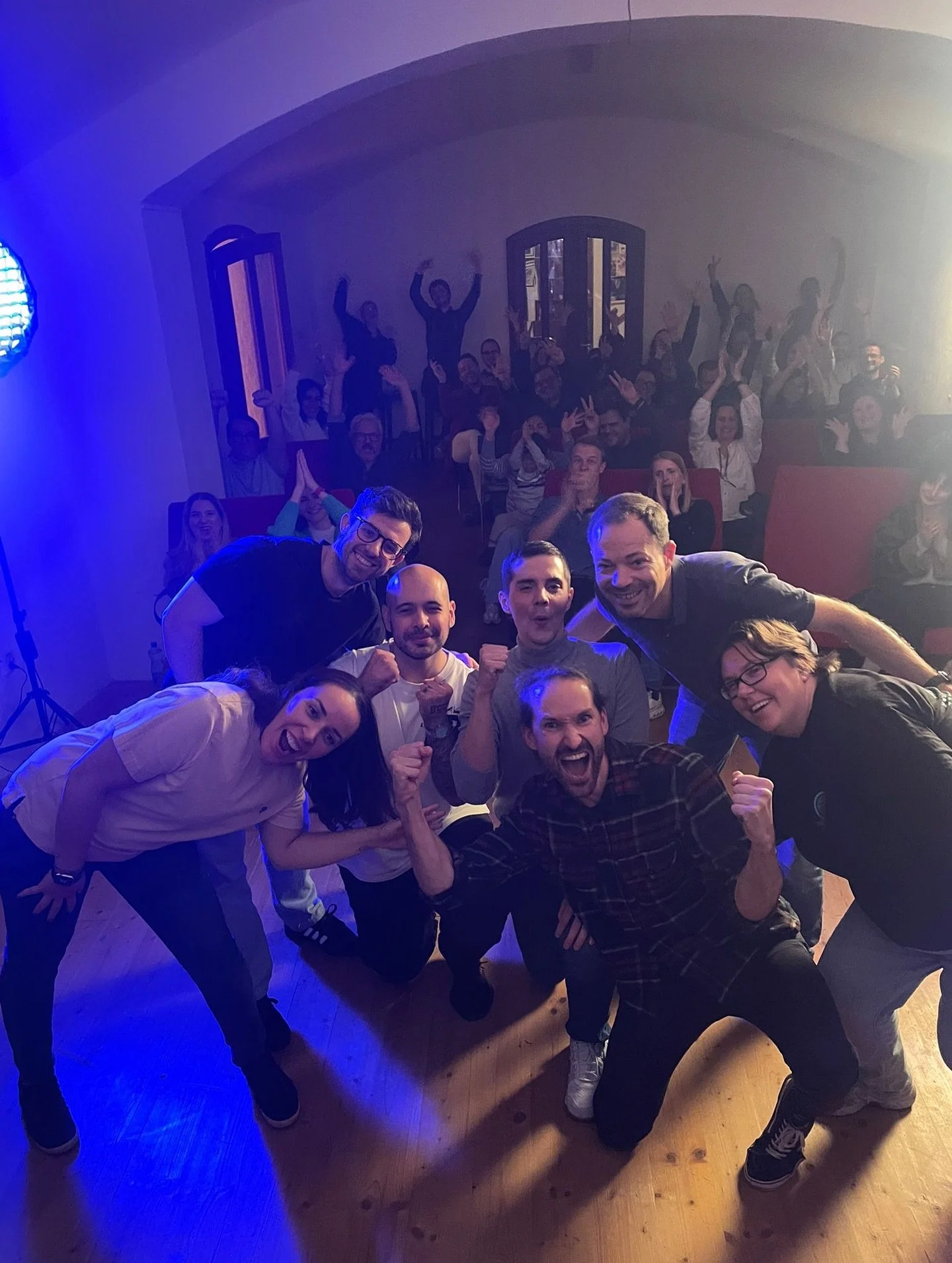 Huge congrats to our Intro to Improv grads on an epic show! Full house and tons of laughs! Can&rsquo;t wait for the next one 🚀 Ready to join the fun? Next Intro to Improv starts Sept 28th, spots still available 🎉 

#prague #whattodoinprague #improv