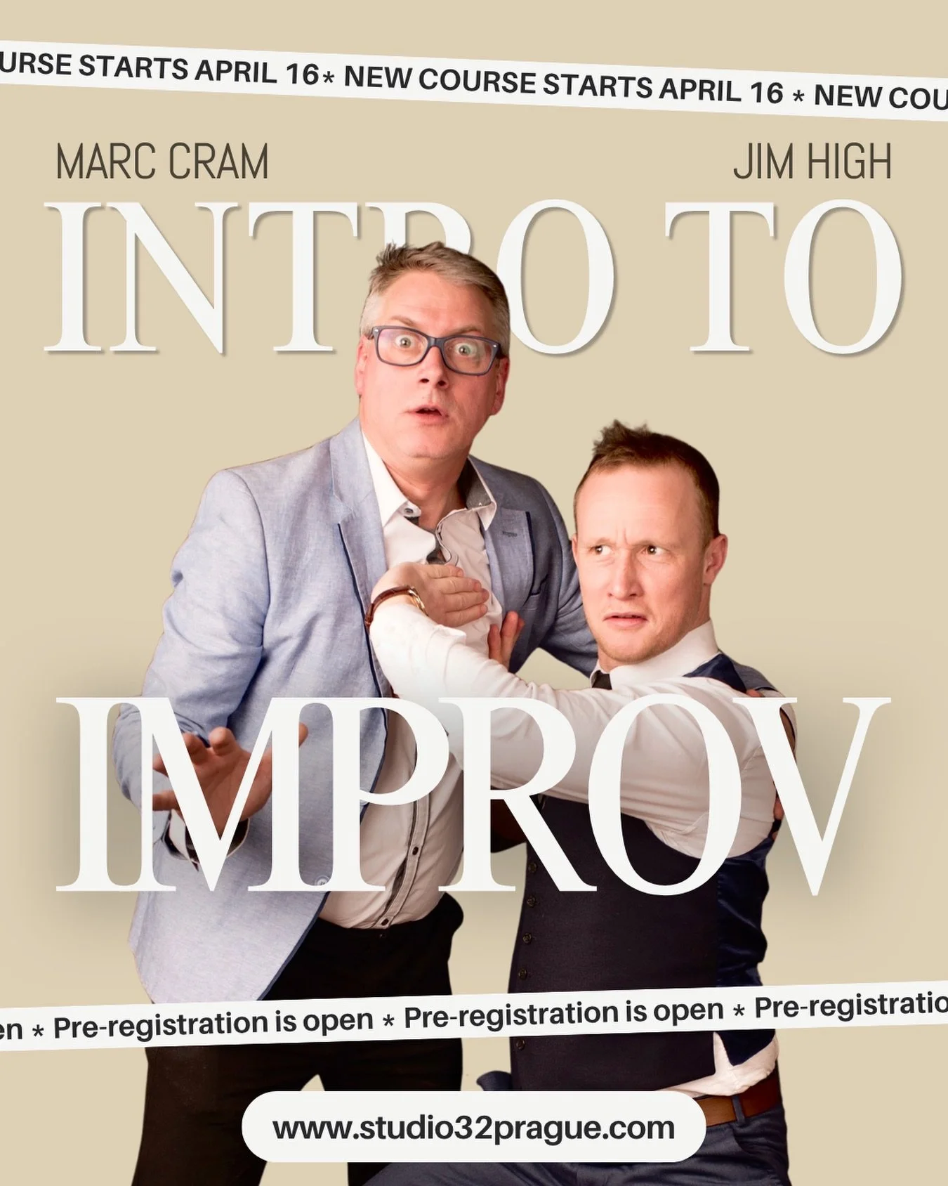 Woah! They&rsquo;re back! Join the fun! Our next Intro to Improv class begins on April 16th with two of the funniest guys in town @jimjhigh and @crammarcdexter! 8 weeks of improv, laughter, and confidence building! Don&rsquo;t miss out! Sign up now ?