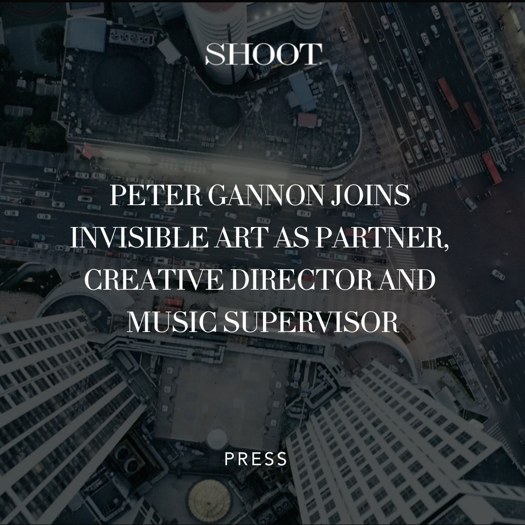 Peter Gannon joins Invisible Art as partner, creative director and music supervisor