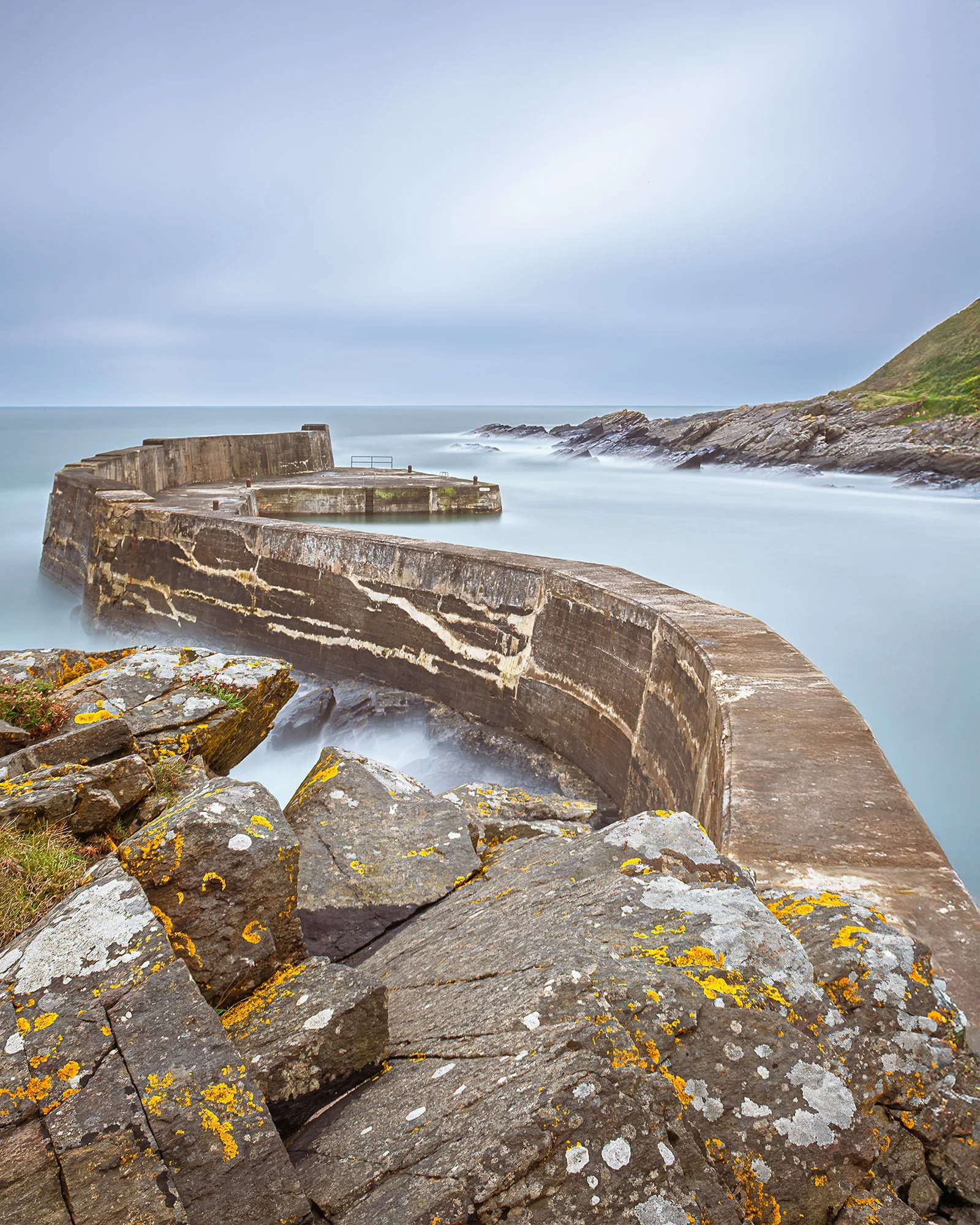 Fine art image of Collieston Harbour in Aberdeenshire Scotland.