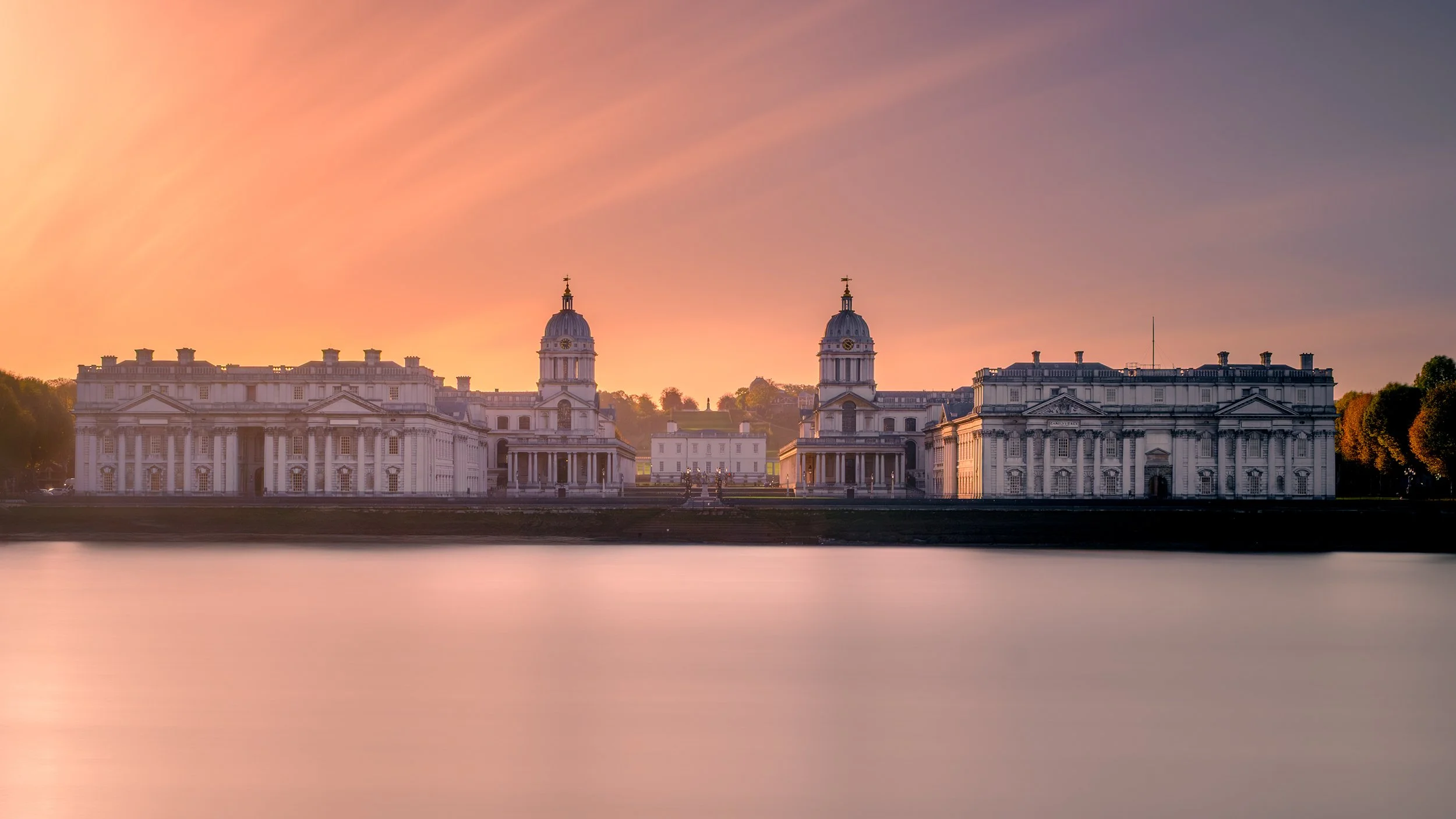 Royal Naval College at Sunrise, Greenwich, London. Fine art landscape photography
