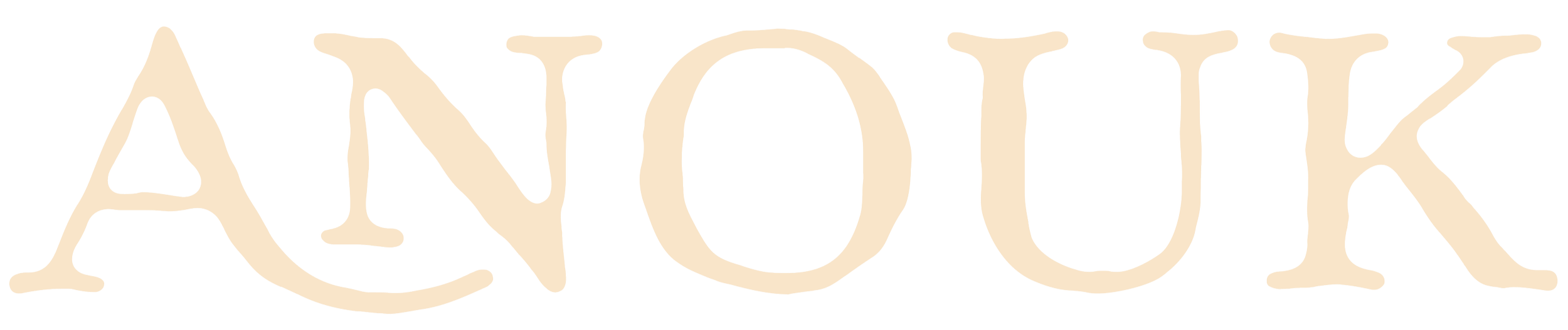 Der Schriftzug 'ANOUK' in großen, beigen Buchstaben auf transparentem Hintergrund.