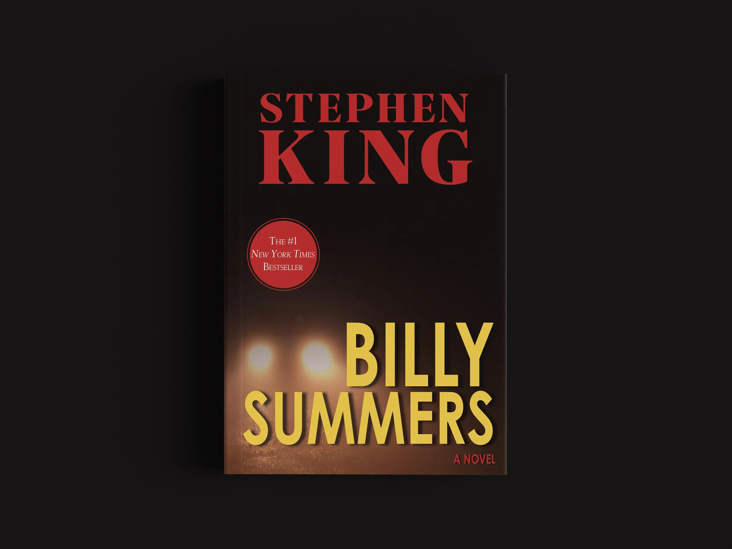 As a fan of Stephen King's old paperback covers, I wanted to try my take on one of his newer novels, Billy Summers. I found the free stock image and edited it on Photoshop to tie back to the original cover and the car's headlights. For the typeface I