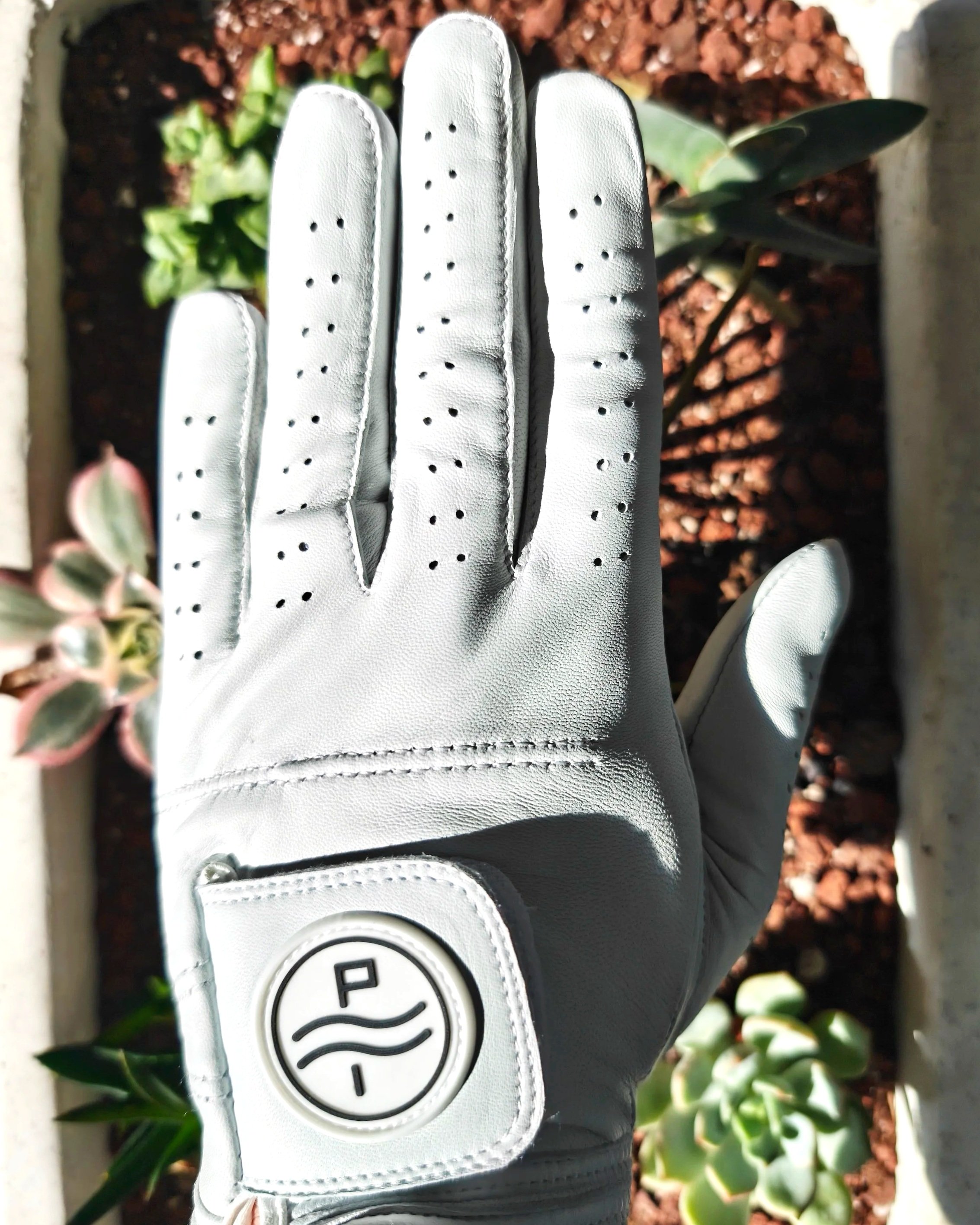 Cabretta Leather Golf Glove - White (Mens LH)