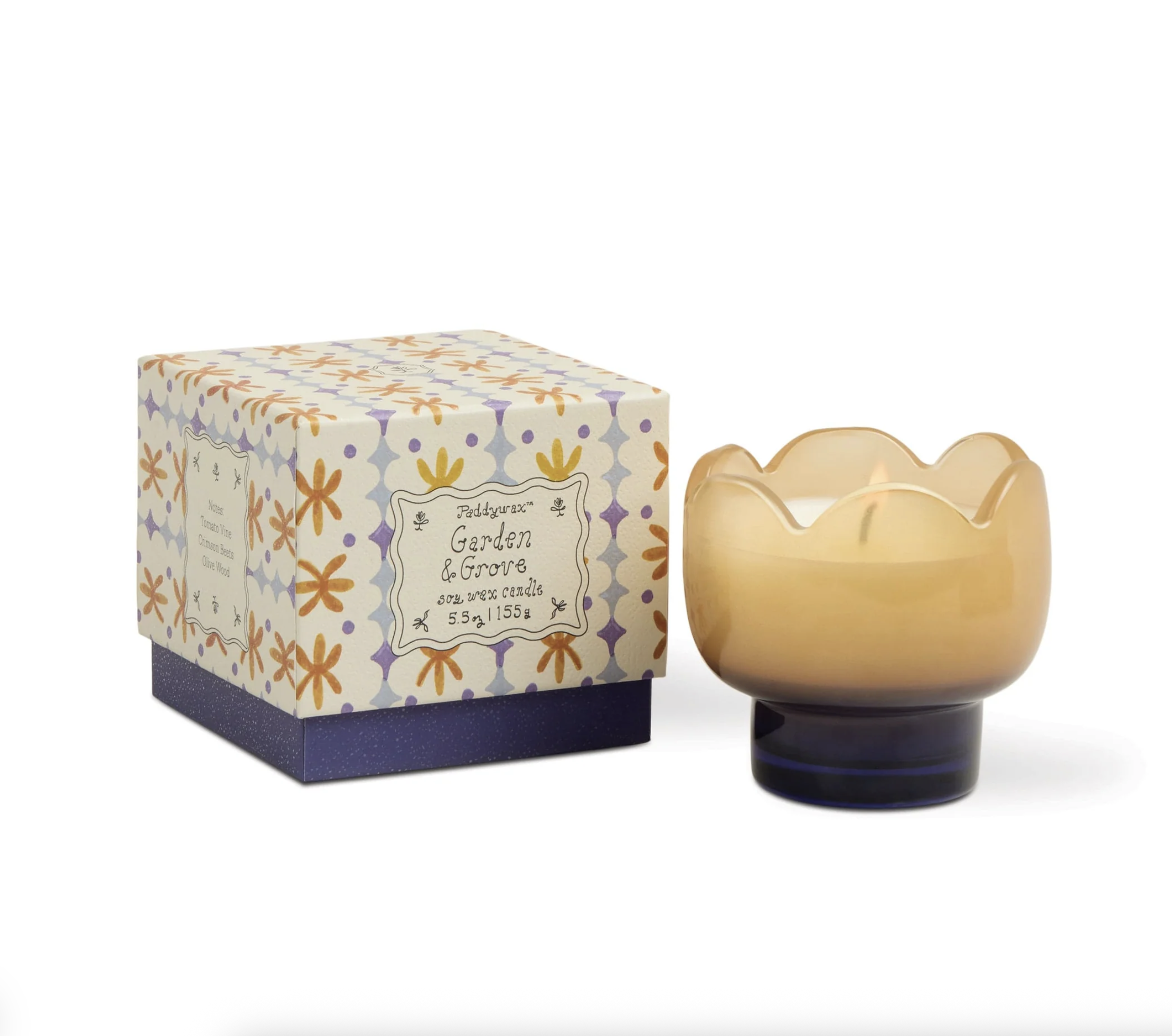 Paddywax Glass Tulip Candle