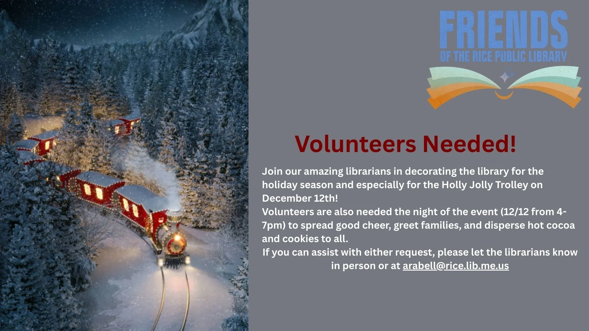 Volunteers Needed!