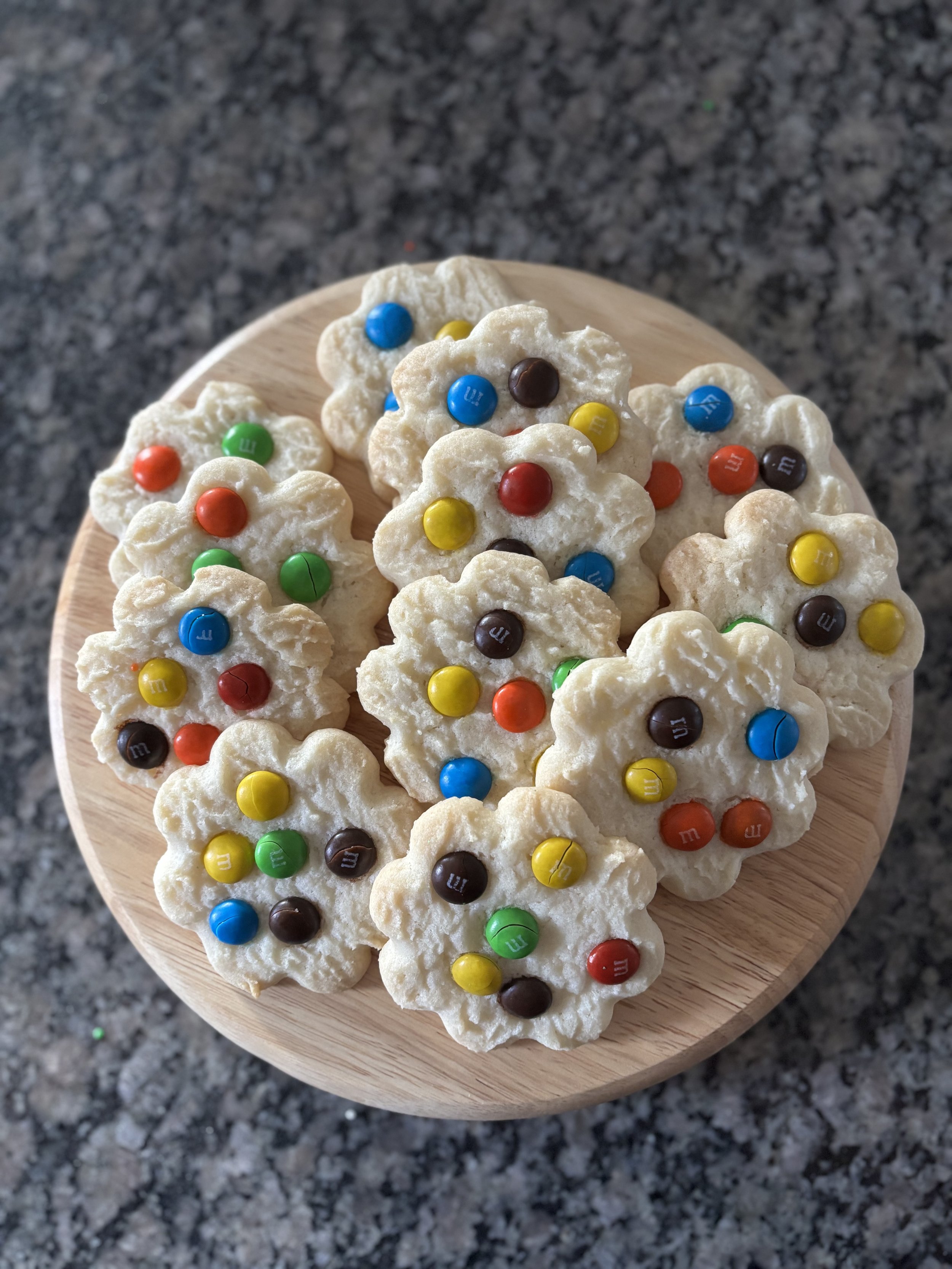 12 Small M&M Cookies