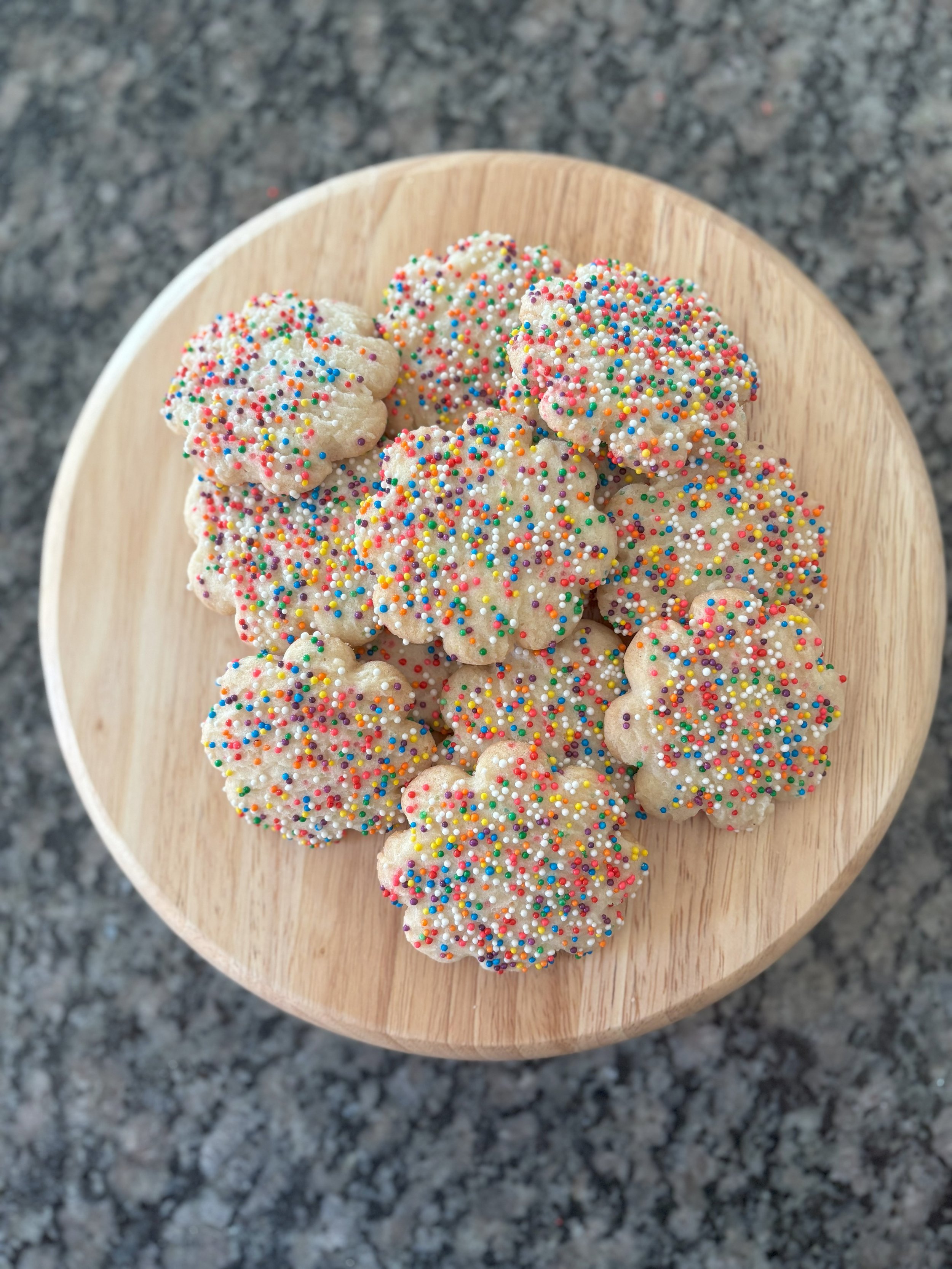 12 Small Sprinkle Cookies