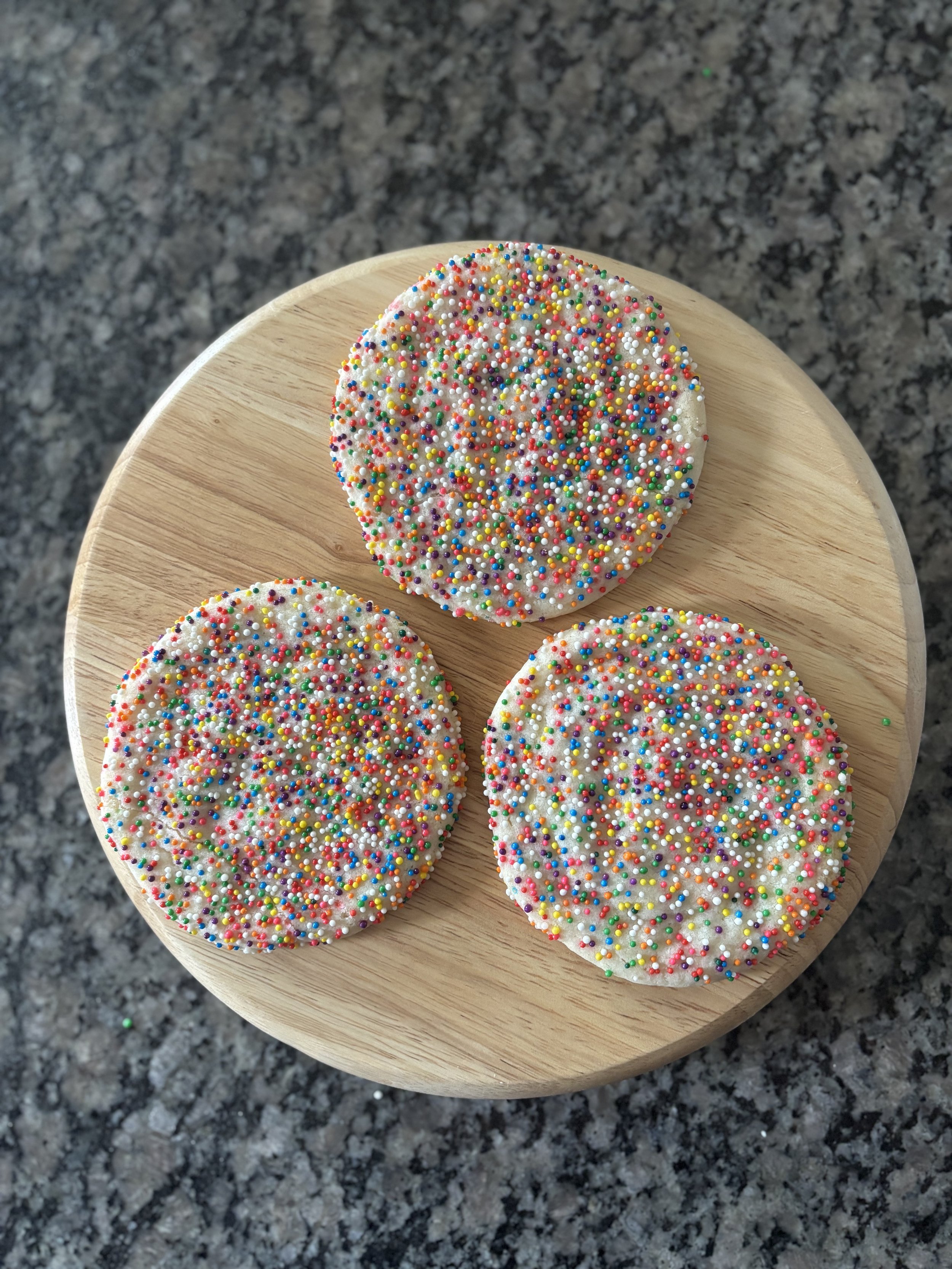 12 Large Sprinkle Cookies