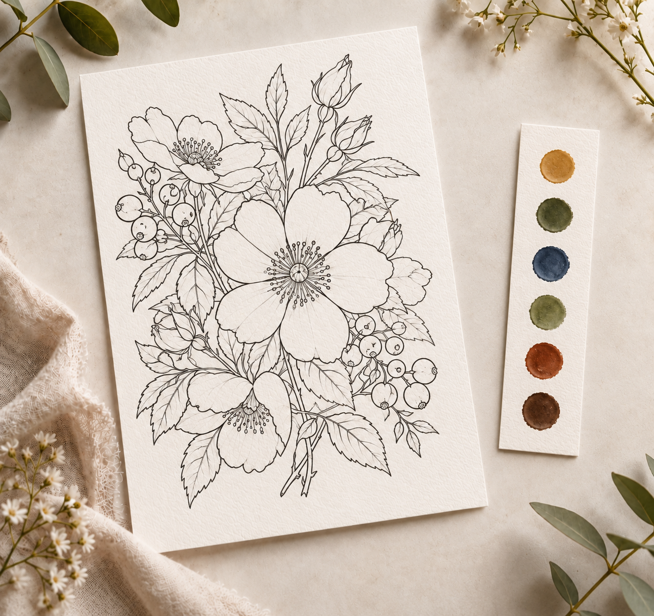 Pigment & Brush: Monthly Watercolor Mail Club