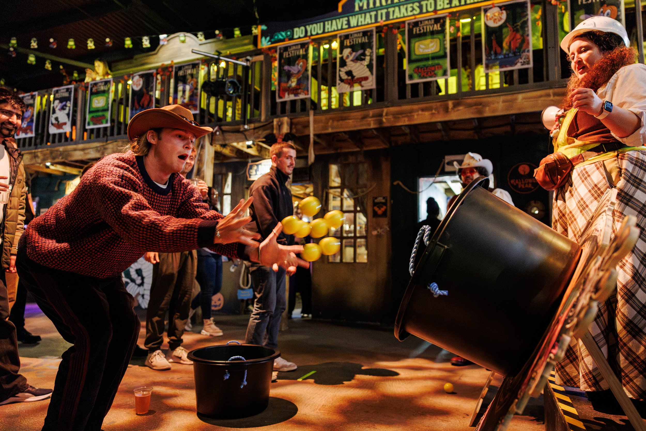 Audience Members play games at Phantom Peak credit Alistair Veryard.jpg