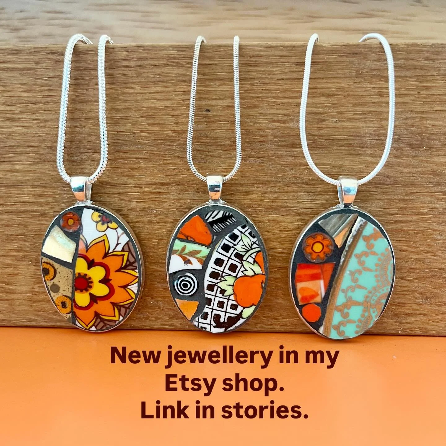 A selection of new mosaic pendants have just been listed in my shop. Follow the link in my bio or over on stories to take you straight there. 

The long rectangular pendants are a new design, what do you think? Shall I make more? 

Oh and free UK pos