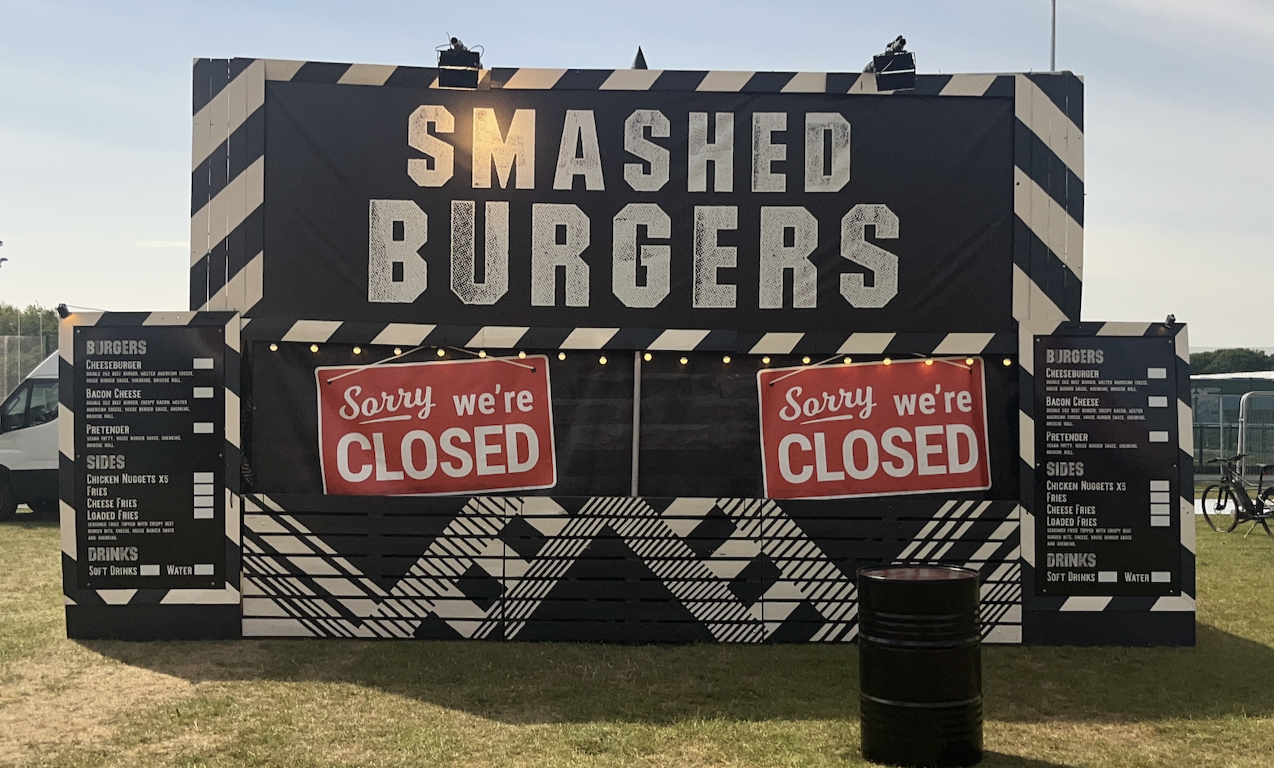 smashburger festival catering stall trading around the UK