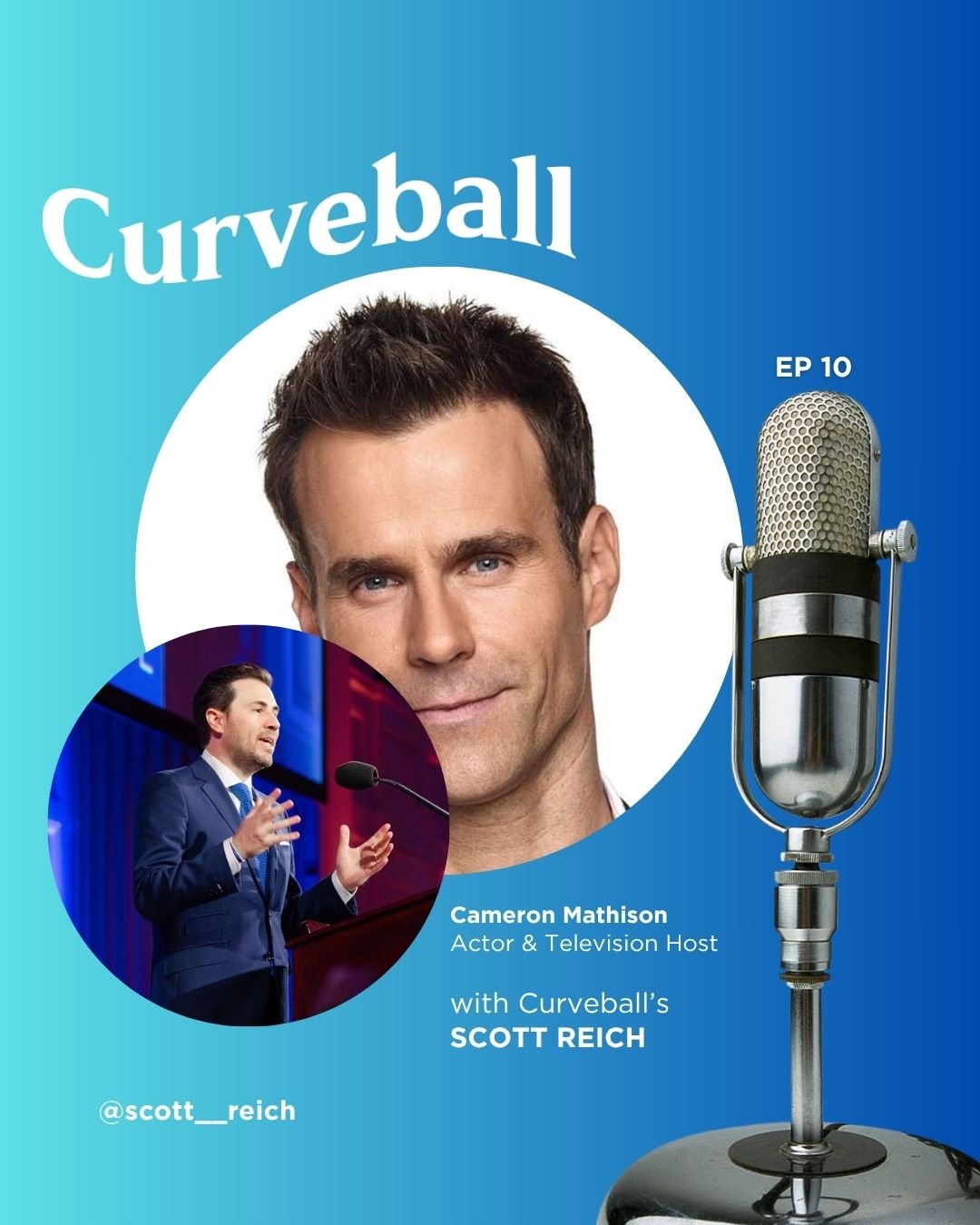 Cameron Mathison featured on Scott Reich's Curveball podcast