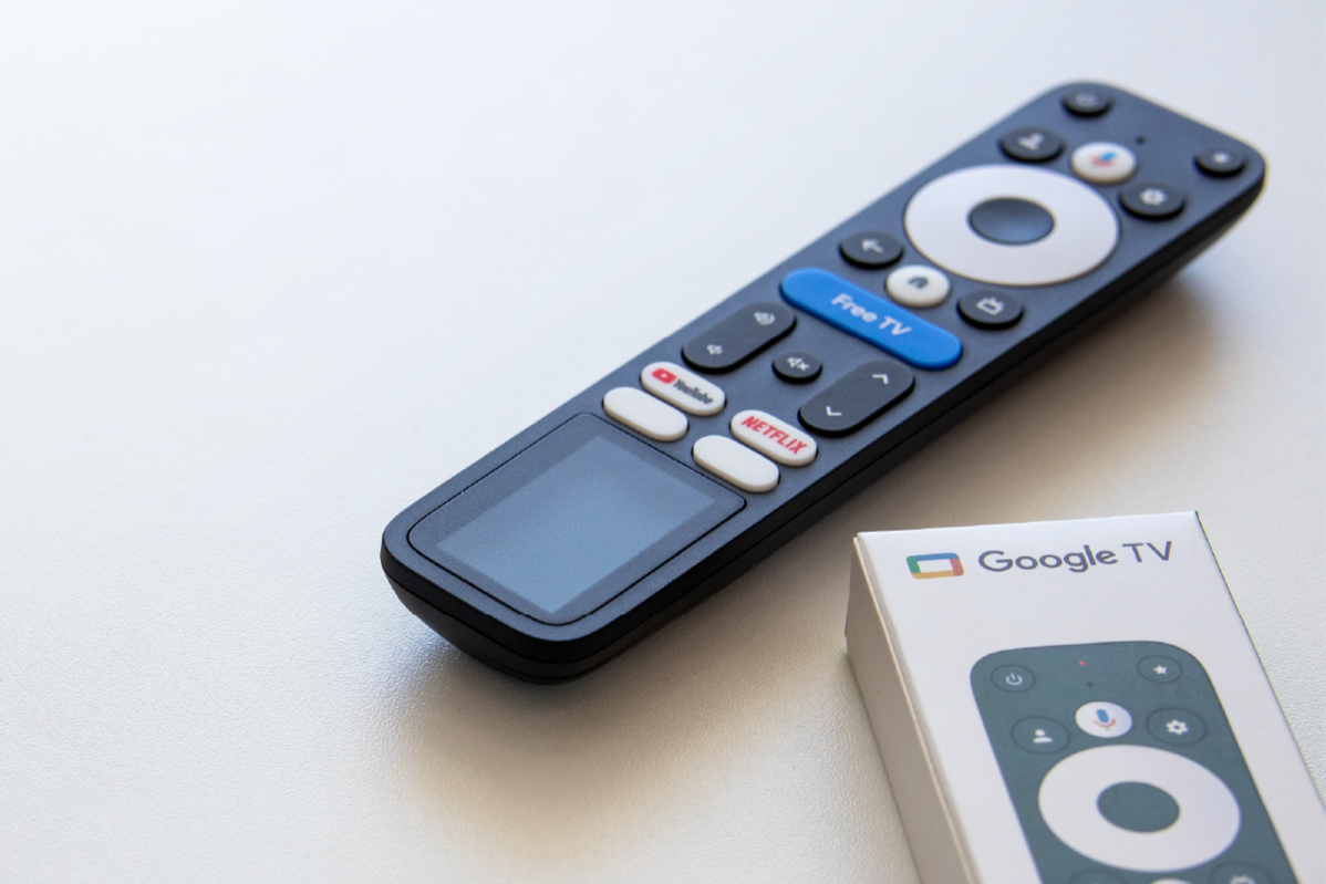 Thin-film solar Google TV remote