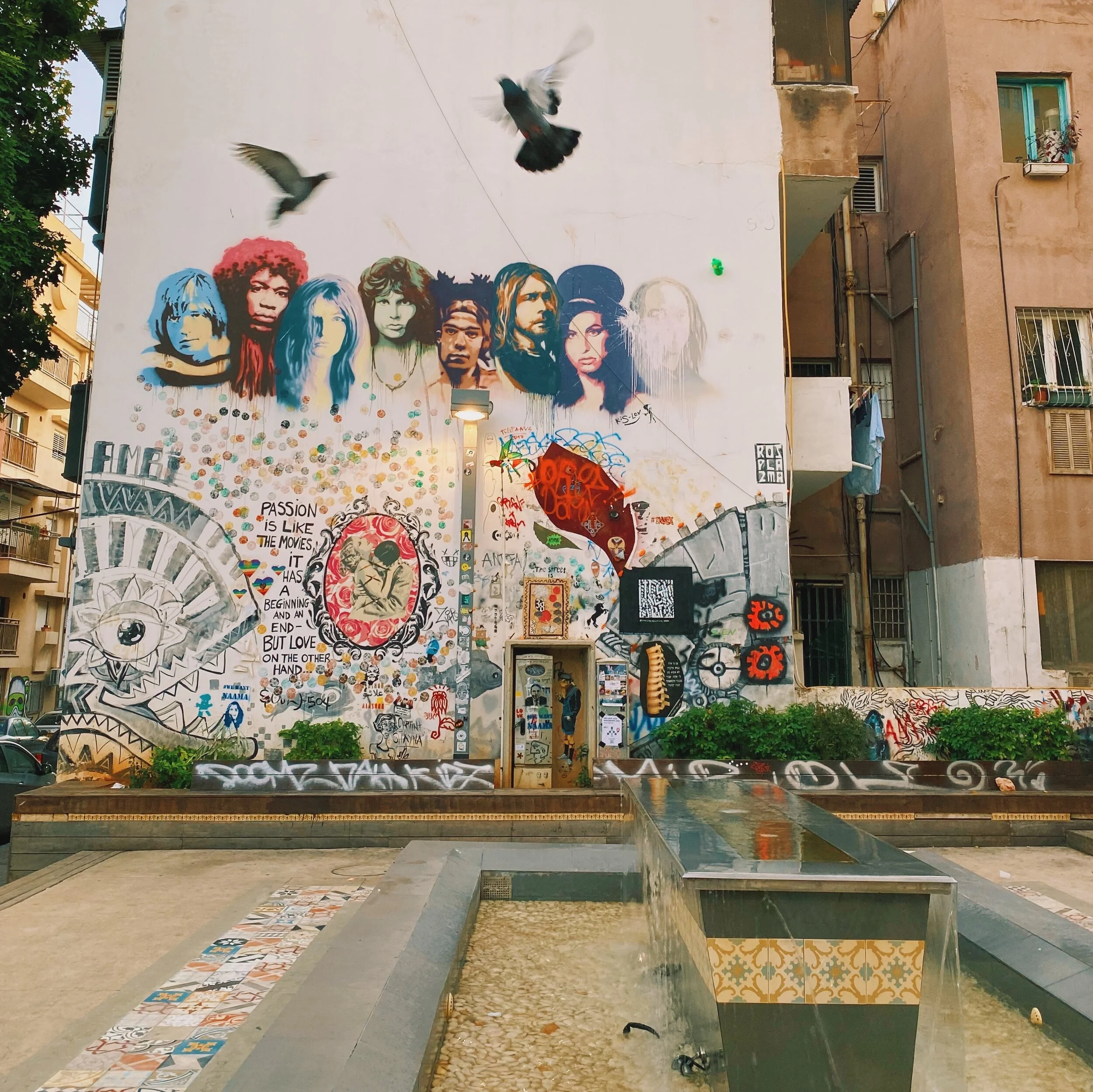 27 Club graffiti mural in the Florentin neighborhood, Tel Aviv