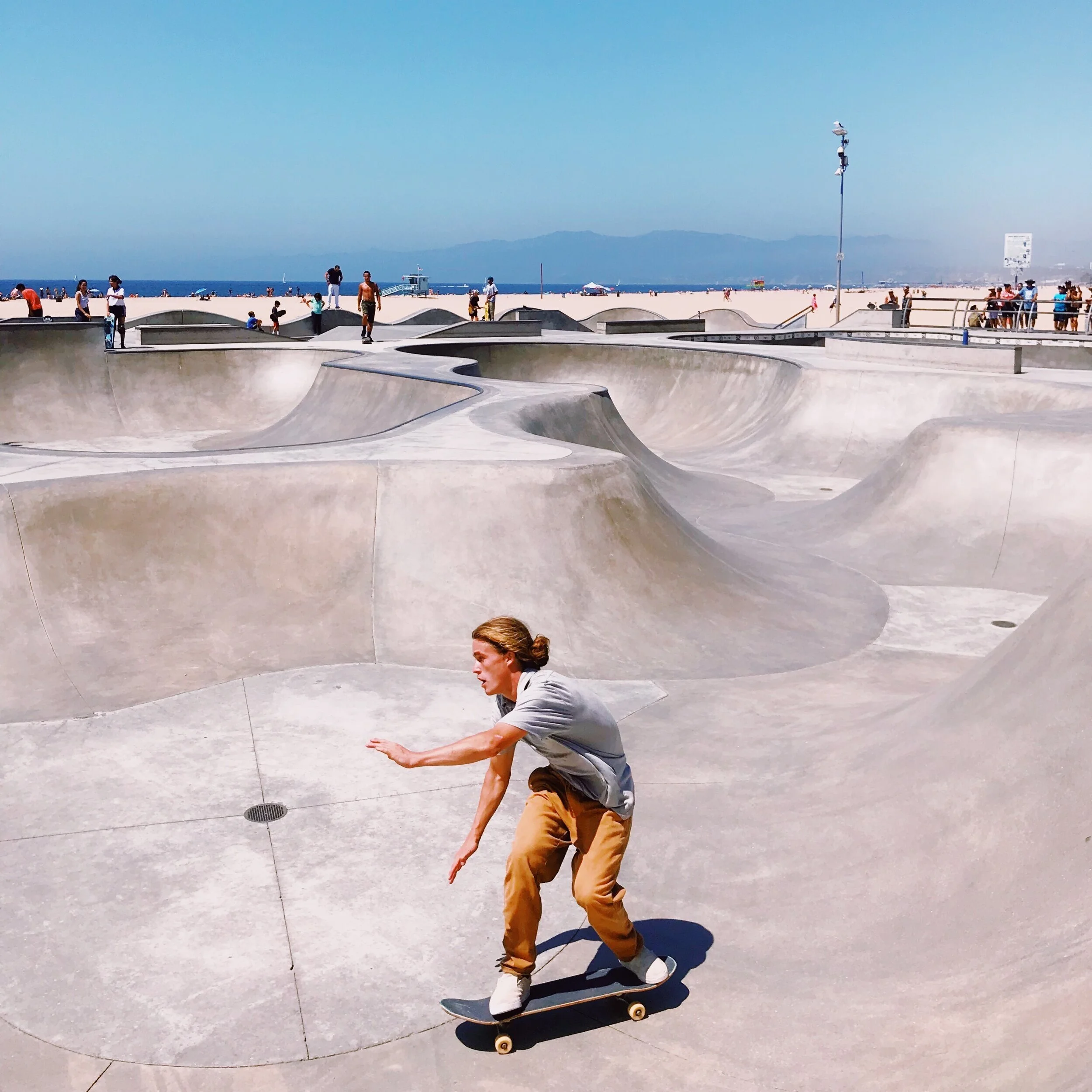 Skateboarder at Venice Beach in Los Angeles