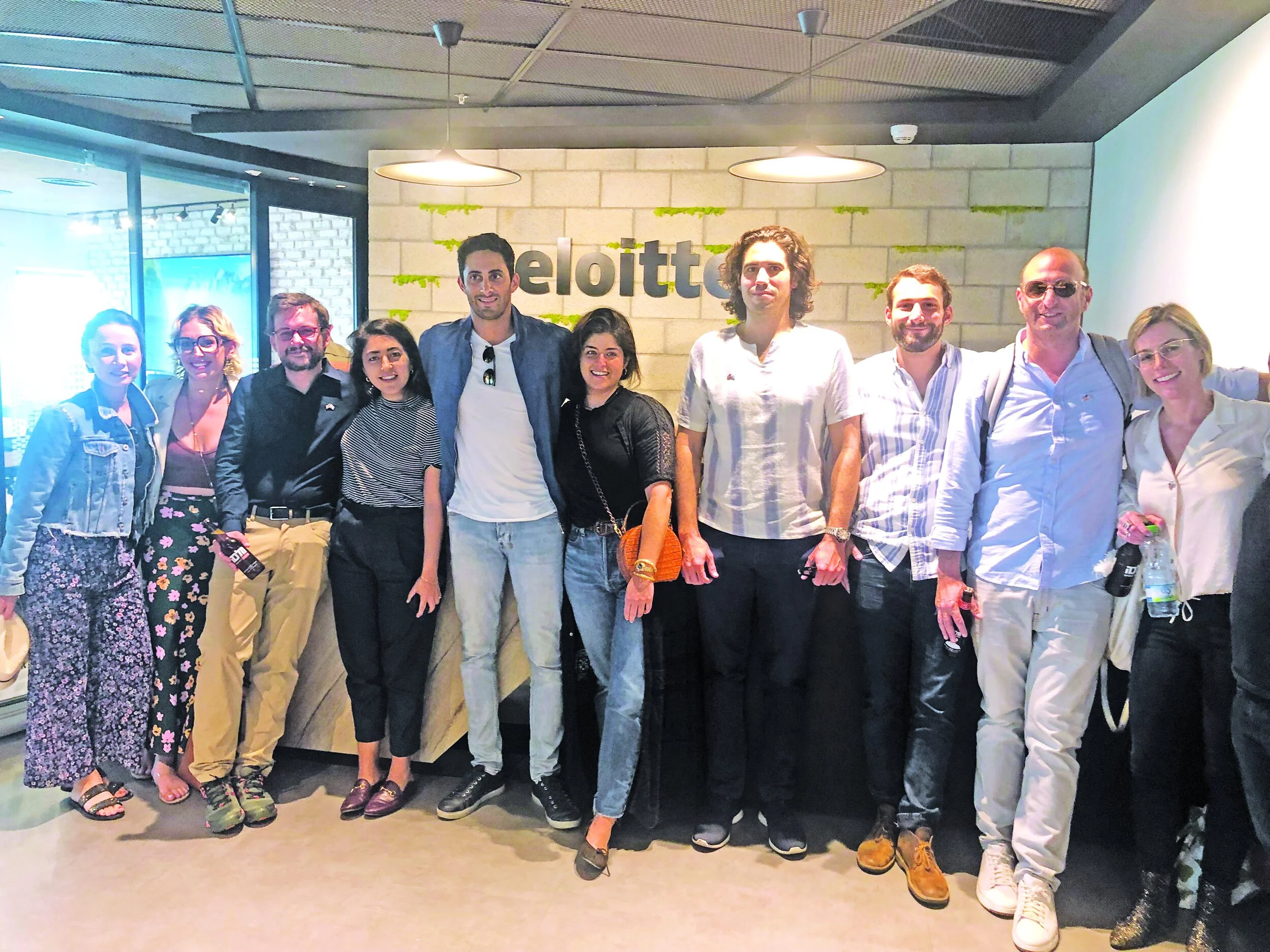 Some American fellows visiting the Deloitte Israel offices.