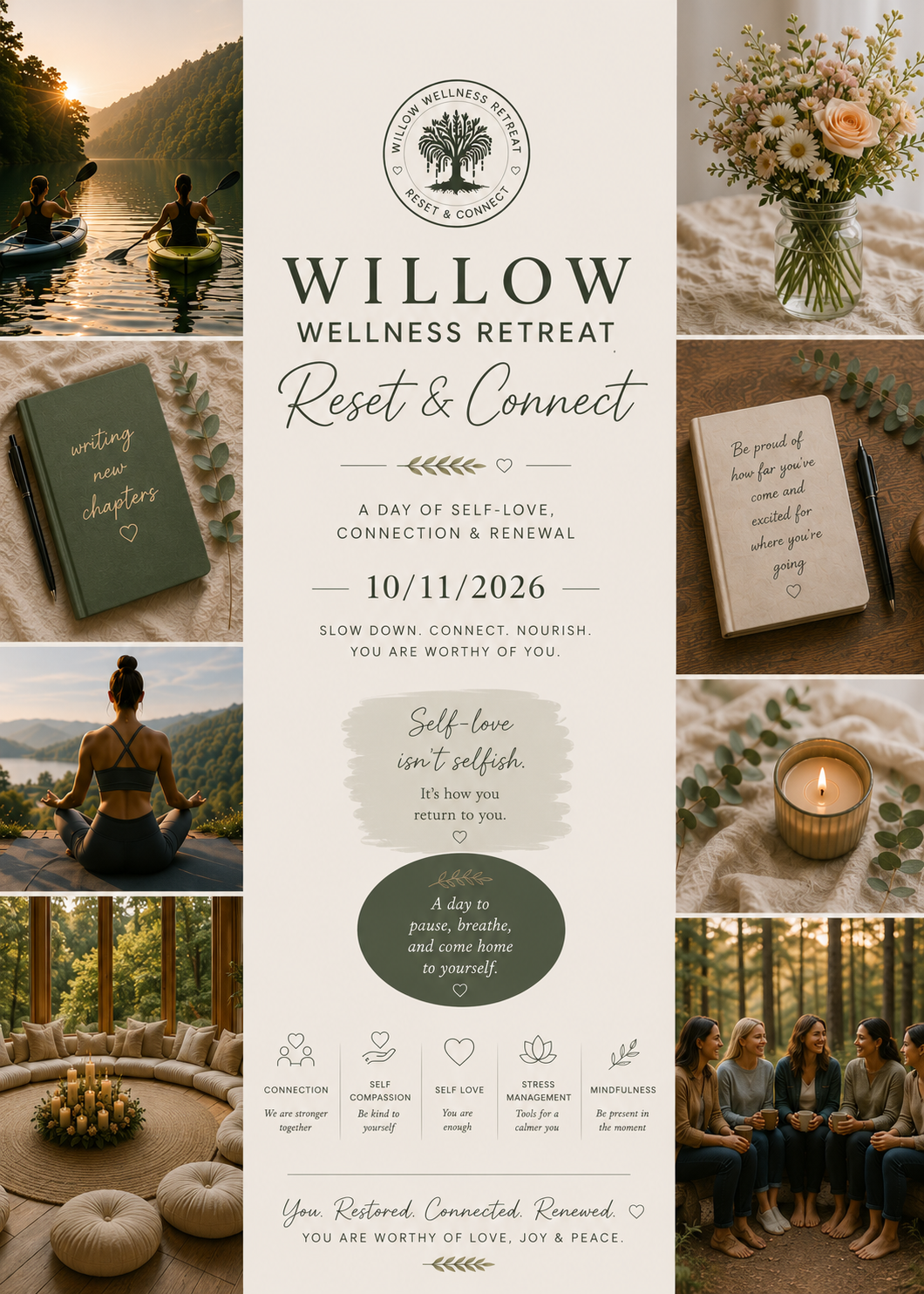 Willow Wellness Retreat: Reset & Connect