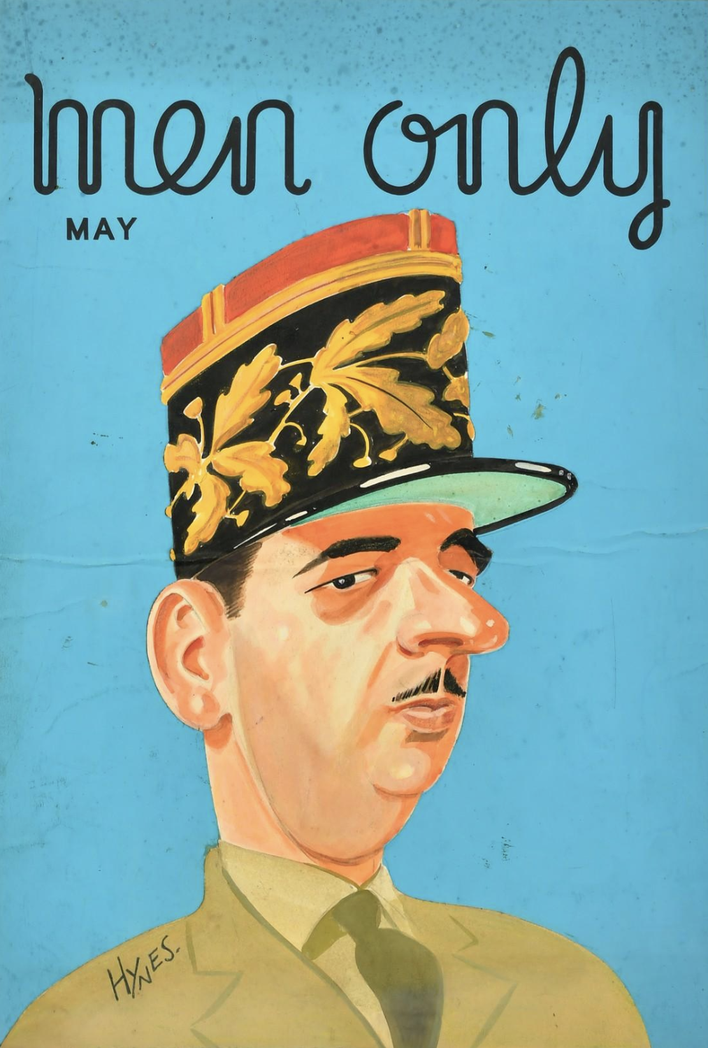 Edward Hynes front cover Men Only Charles de Gaulle.png