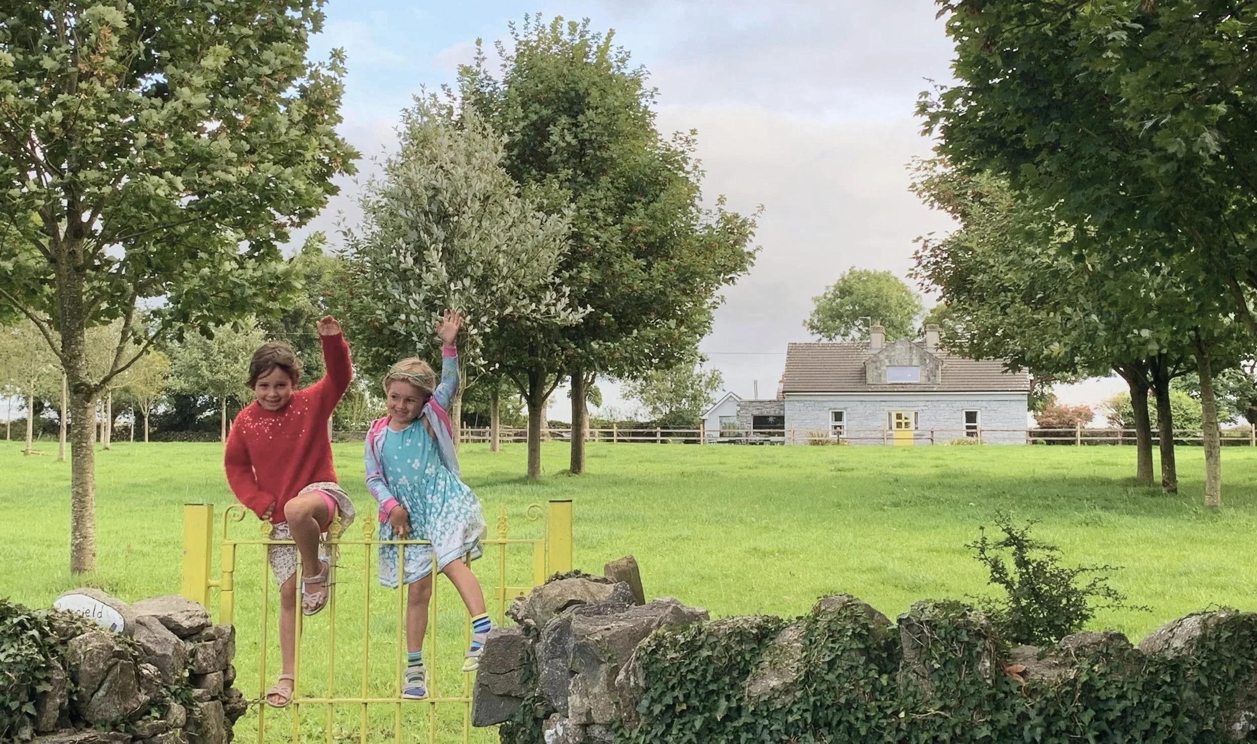 OUT YOU GO
Fields to explore, gates to climb and plenty of room for a little adventure.