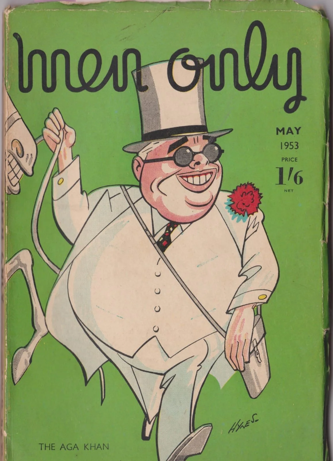 Edward Hynes front cover Men Only Aga Khan.JPG