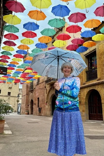 An Umbrella Day in Barcelona