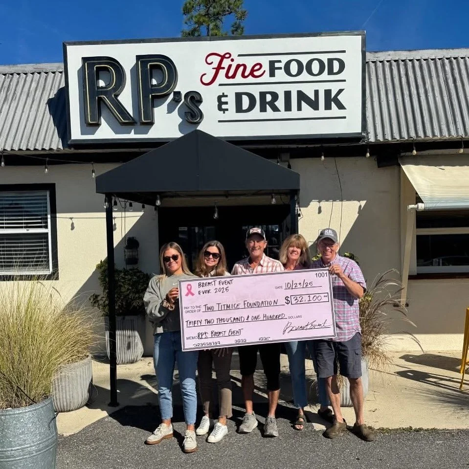 It really was the Breast Event Ever this year at RPs Fine Food &amp; Drink 💗 Huge thanks to everyone who showed up, donated, supported, and worked; from auction bids to raffle tickets!! Y&rsquo;all helped us raise over $32,000 for the Two Titmice Fo