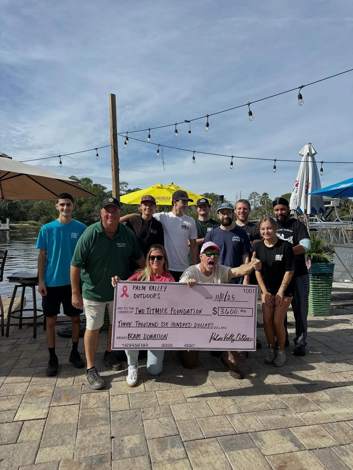 🌸 Big love to our friends at Palm Valley Outdoors! 💕 They donated $5 from every plate and raised $3,600 to help breast cancer patients right here in our community! 🙌💖 You guys ROCK! 🎉