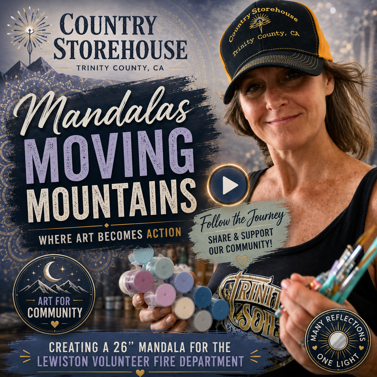 Mandalas Moving Mountains | Vidette Wakenda Vanderweide | Country Storehouse