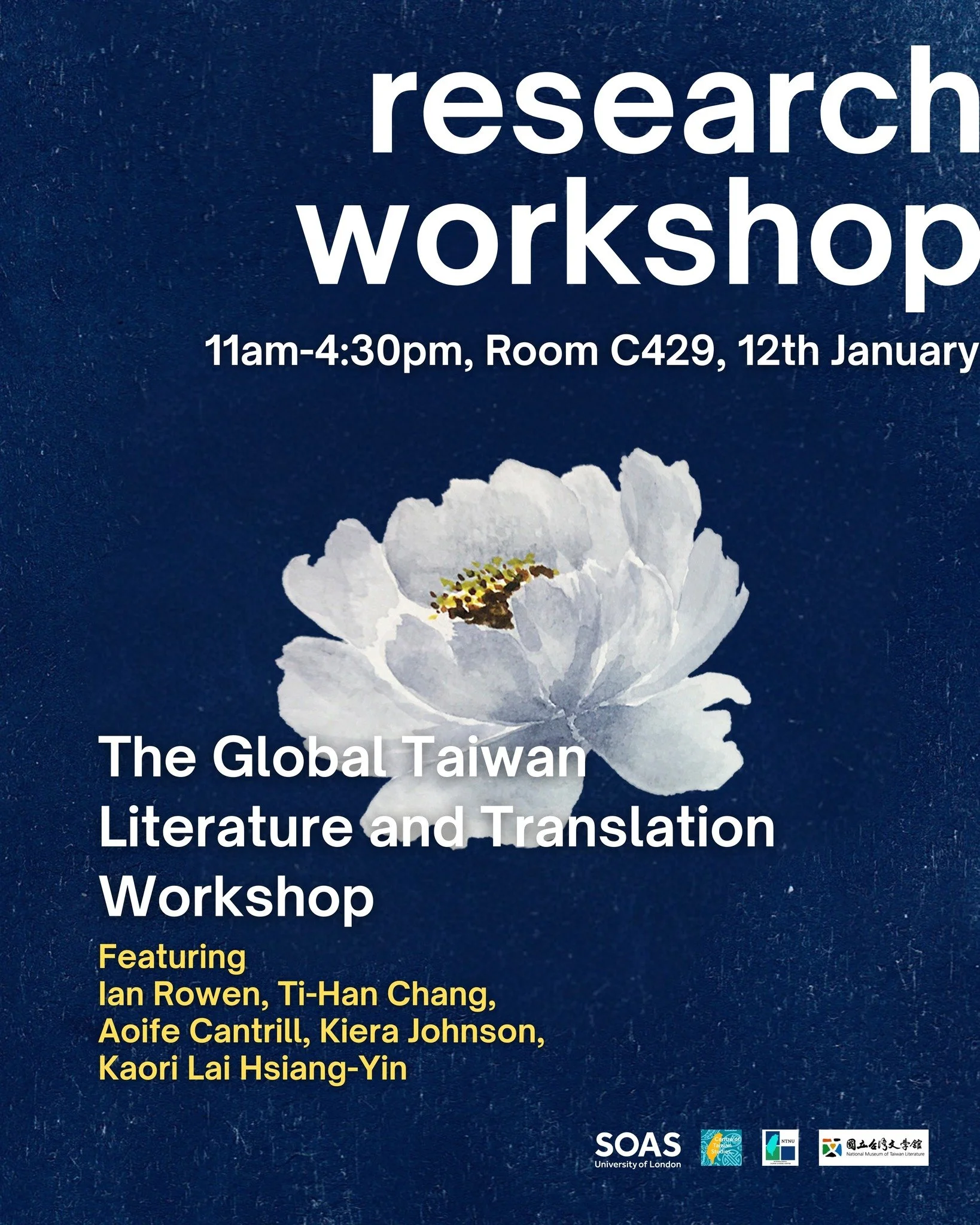 📓The Global Taiwan&mdash;Literature and Translation Workshop by @soas_taiwanstudies 

This workshop brings together writers, translators, and scholars to explore how Taiwanese literature travels across languages and cultures through translation.✍️
T