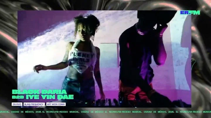 Blaq Frequency B2B con mi hermana @jenetorade for the Mexico City Artweek collab between @blaq.planet and @elrecreo.fm . 

One of my favorite B2B sets rocking R&amp;B, House, Hip-Hop, Drum N Bass, Jungle, Ghetto Tech and more.

It&rsquo;s always coll