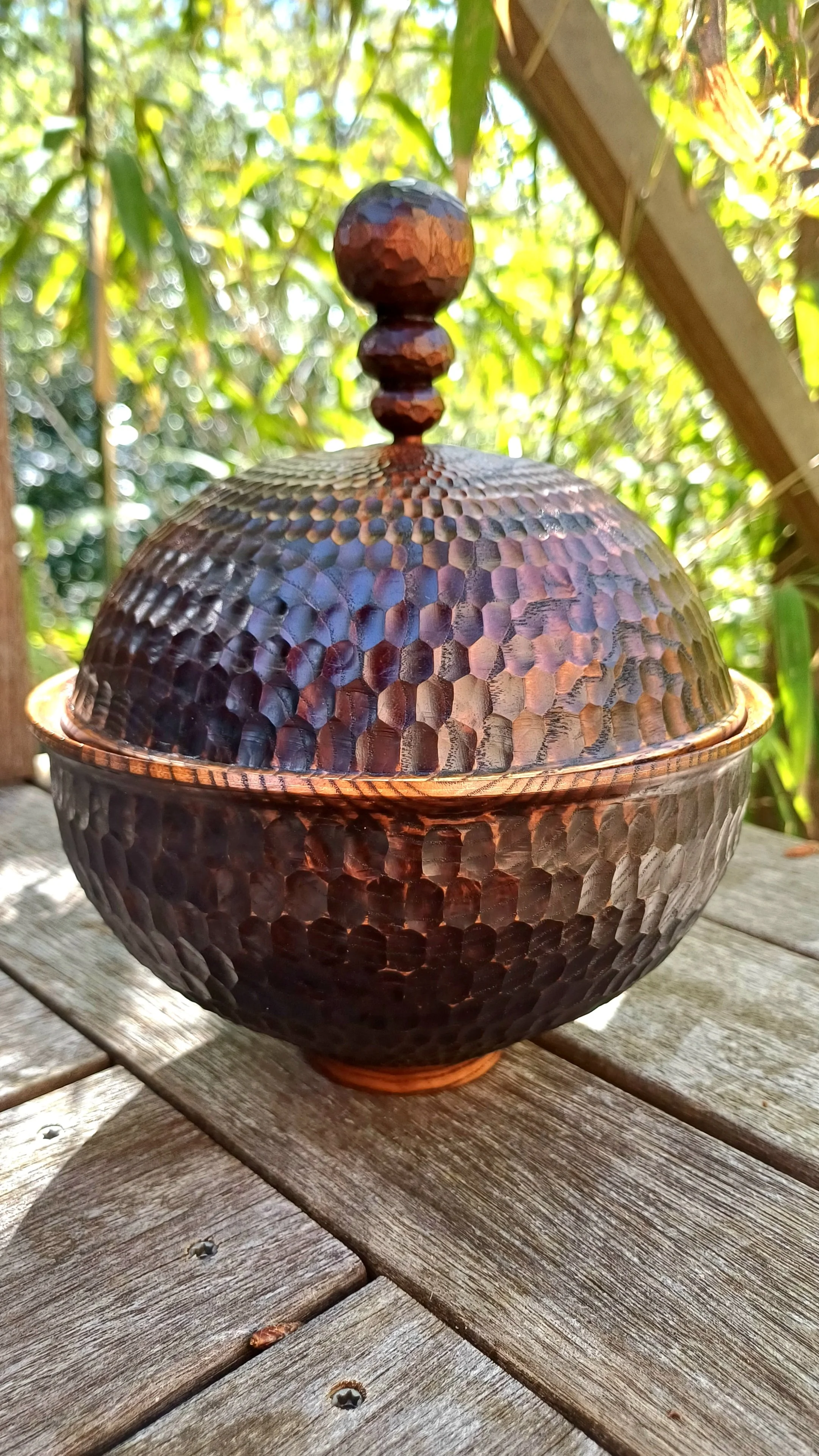 Ash lidded bowl (large) by Takahashi McGil