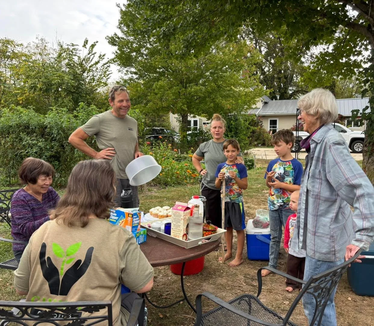 Today we celebrated Janet&rsquo;s 90th birthday! She has been a garden volunteer for 14 years, working with John even before The Giving Gardens was founded. We truly admire how Janet never lets her age hold her back from doing what she loves. We aske