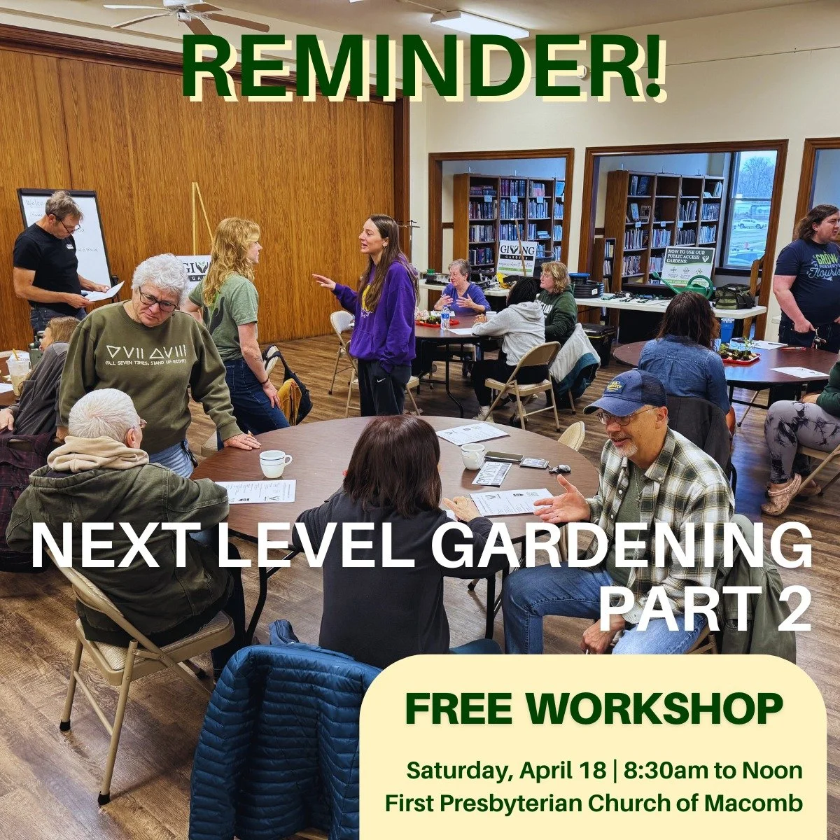 Mark your calendars for NEXT Saturday the 18th for our Next Level Gardening Workshop. You are welcome to join even if you missed Part 1. This workshop will be very hands-on, and you'll learn our time-tested techniques for constructing, planting, and 