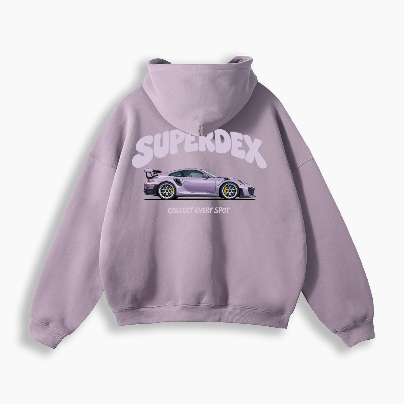 GT2RS Purple Oversize Fleeced Hoodie