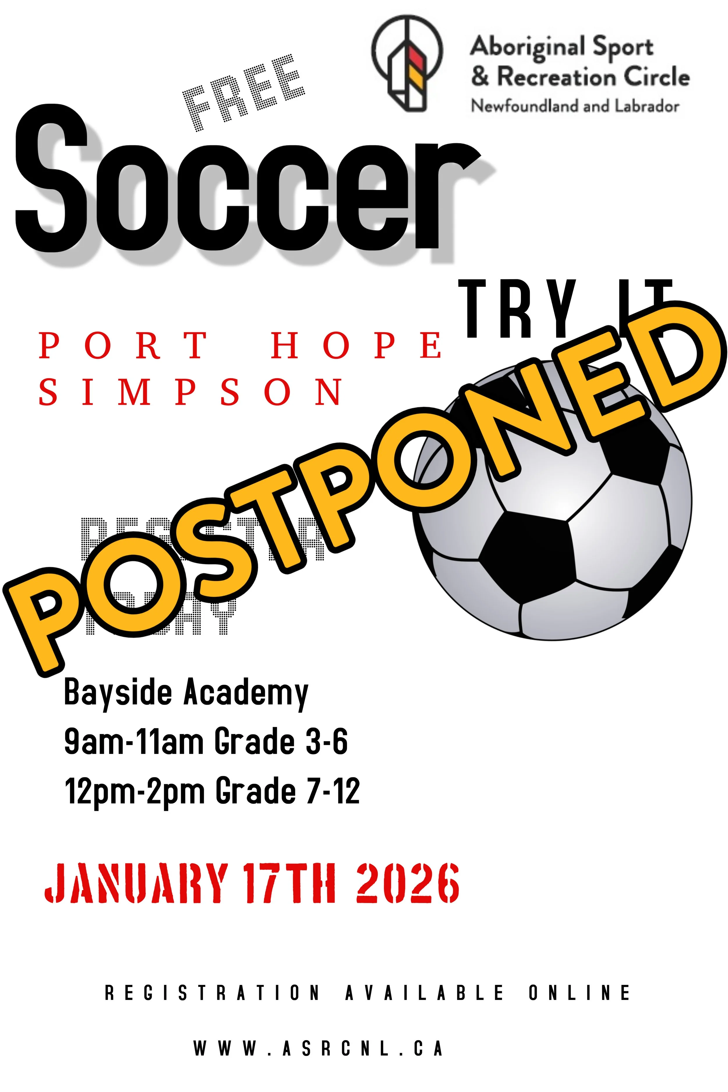 Soccer Try It- Port Hope Simpson, NL