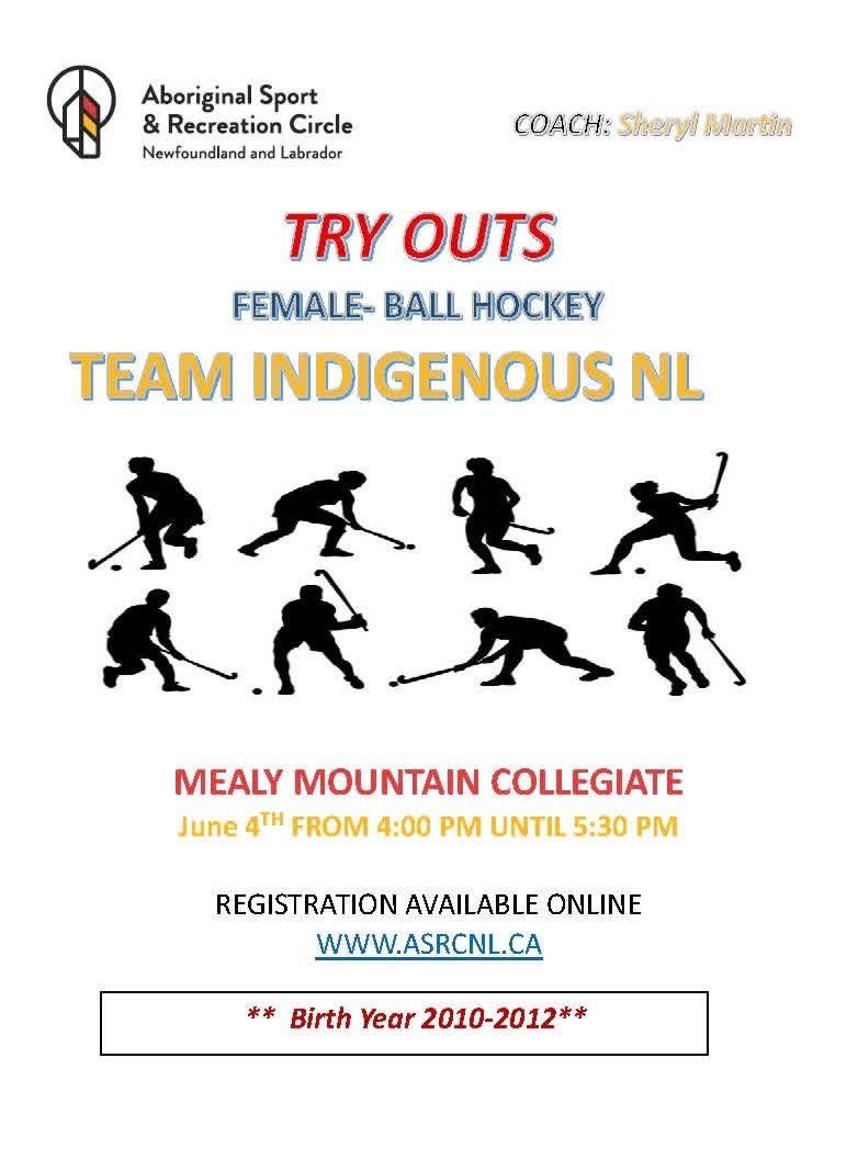 Female Ball Hockey Tryouts