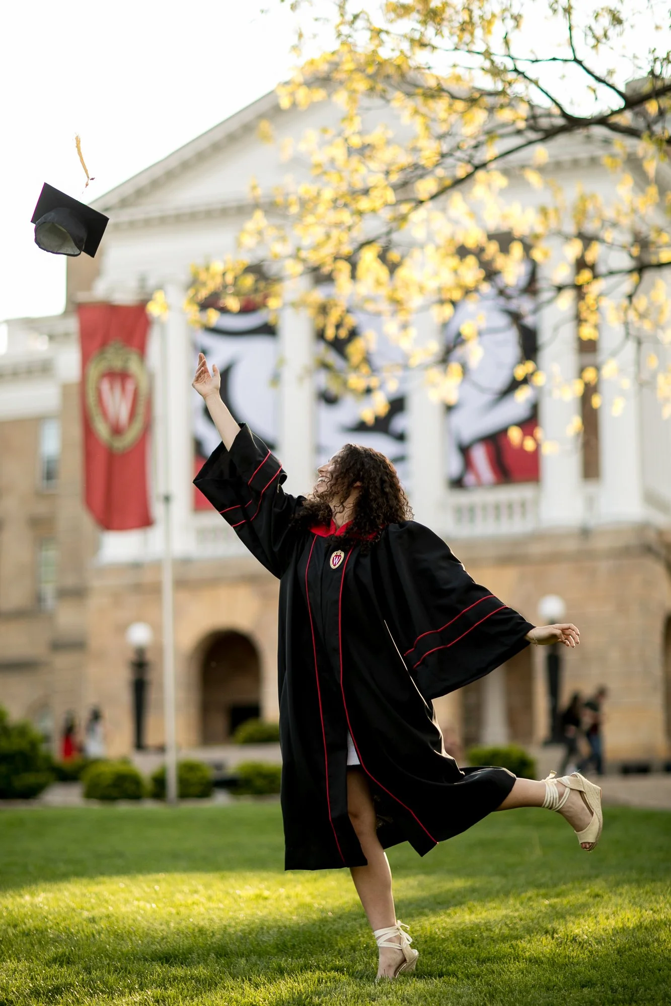 Bascom Hill UW Graduation, college. Grad, maureen cassidy photography