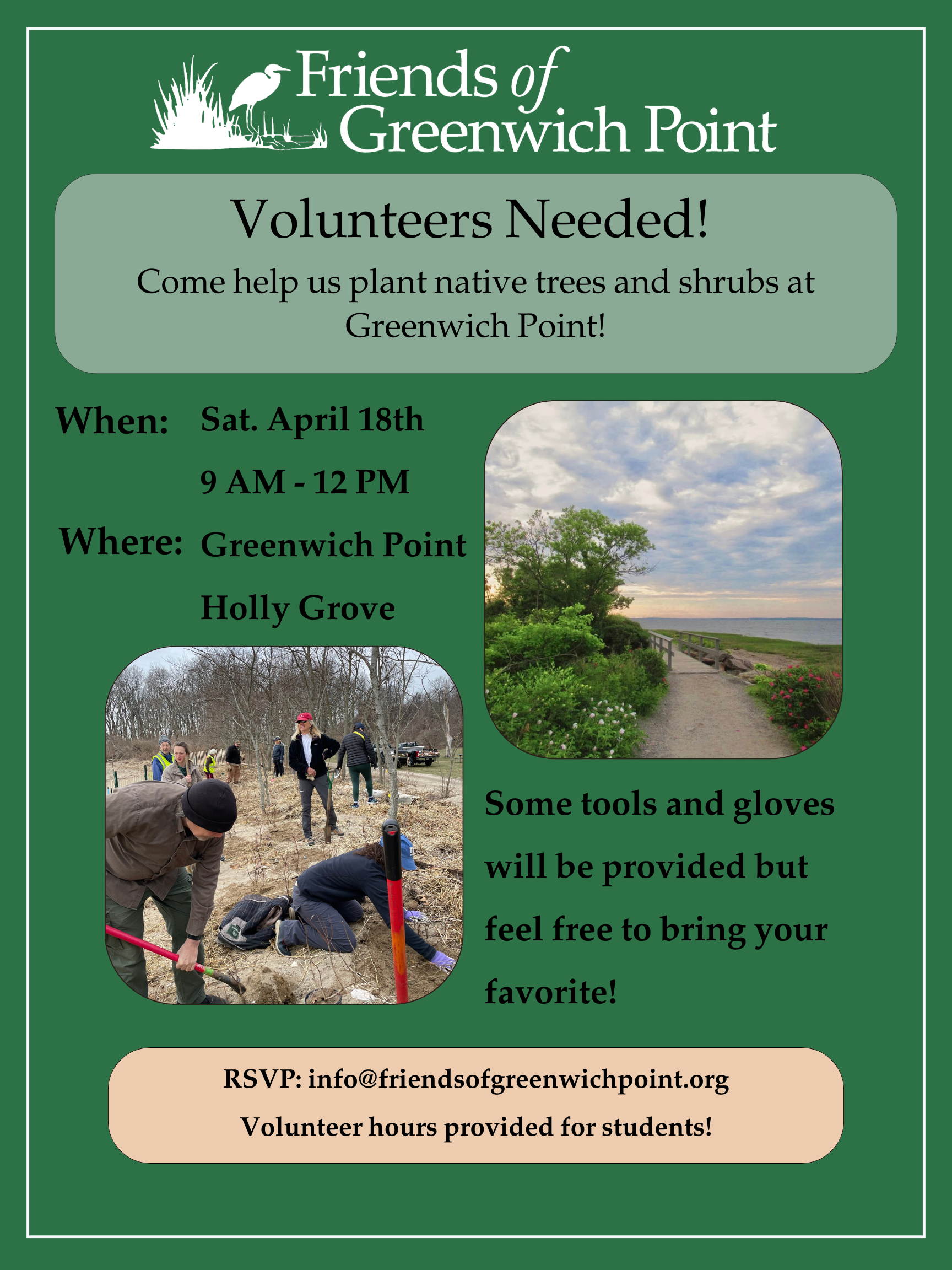 Volunteers Needed to Plant Native Trees and Shrubs