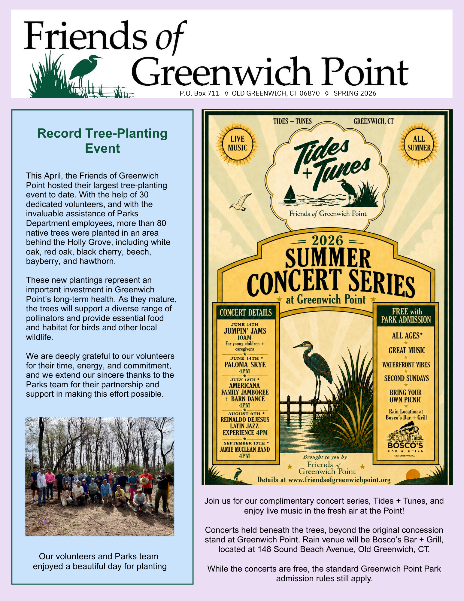 Spring 2026 Newsletter