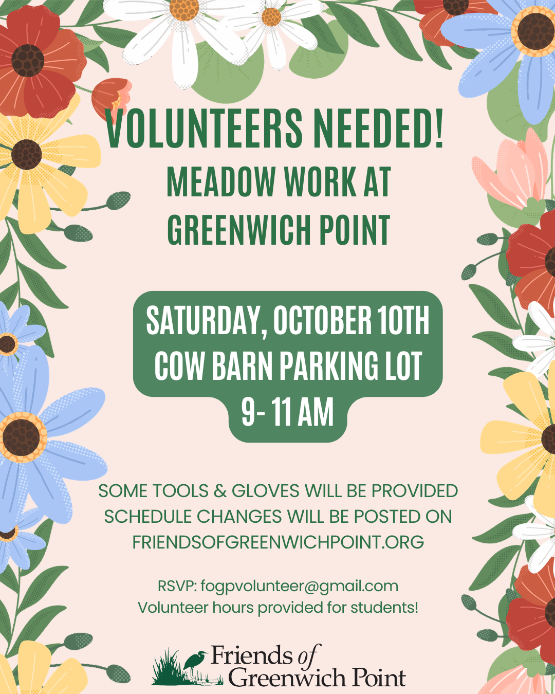 Meadow Work Saturday, Oct 10th- Volunteers Needed!
