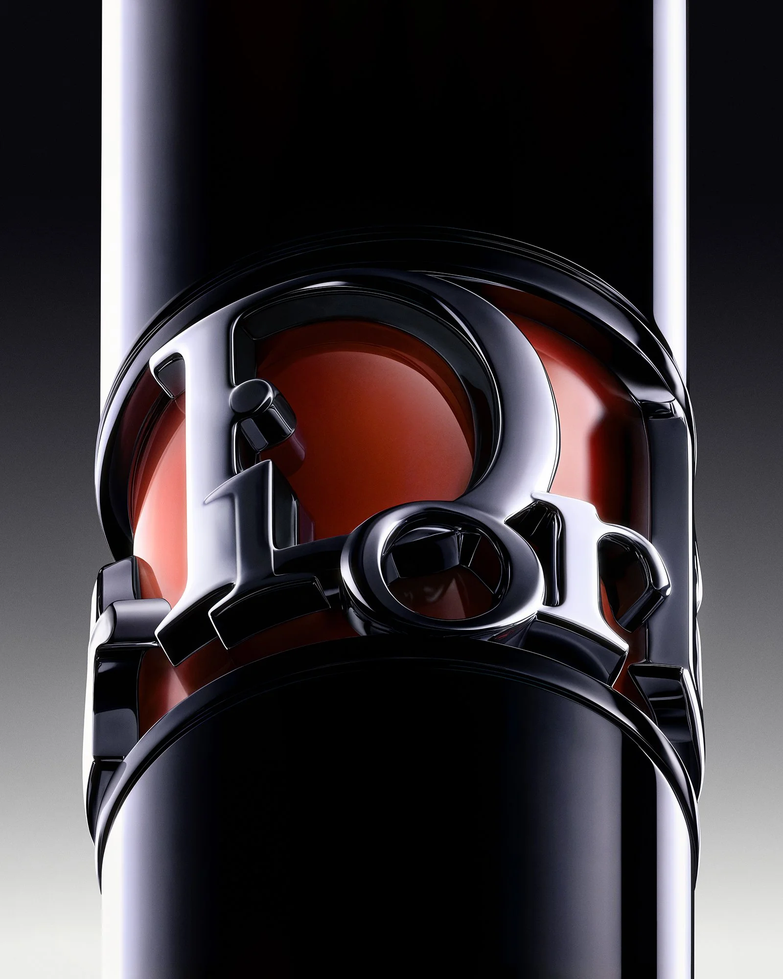 A close-up of an Apple Watch Ultra with a black and red design.