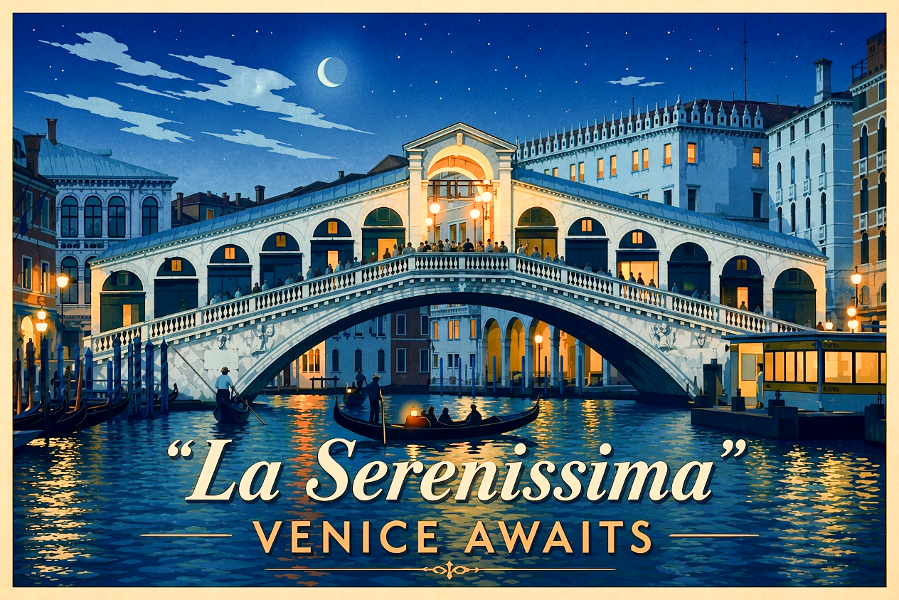 Rialto bridge La Serenissima night brightened.png