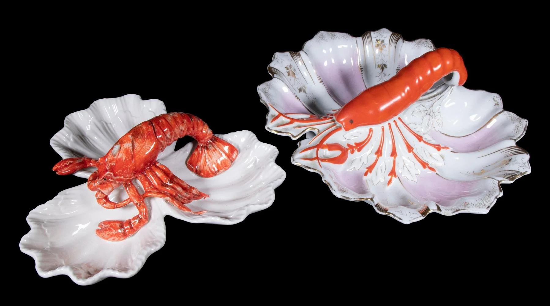 Lobster Decorated Serving Dishes