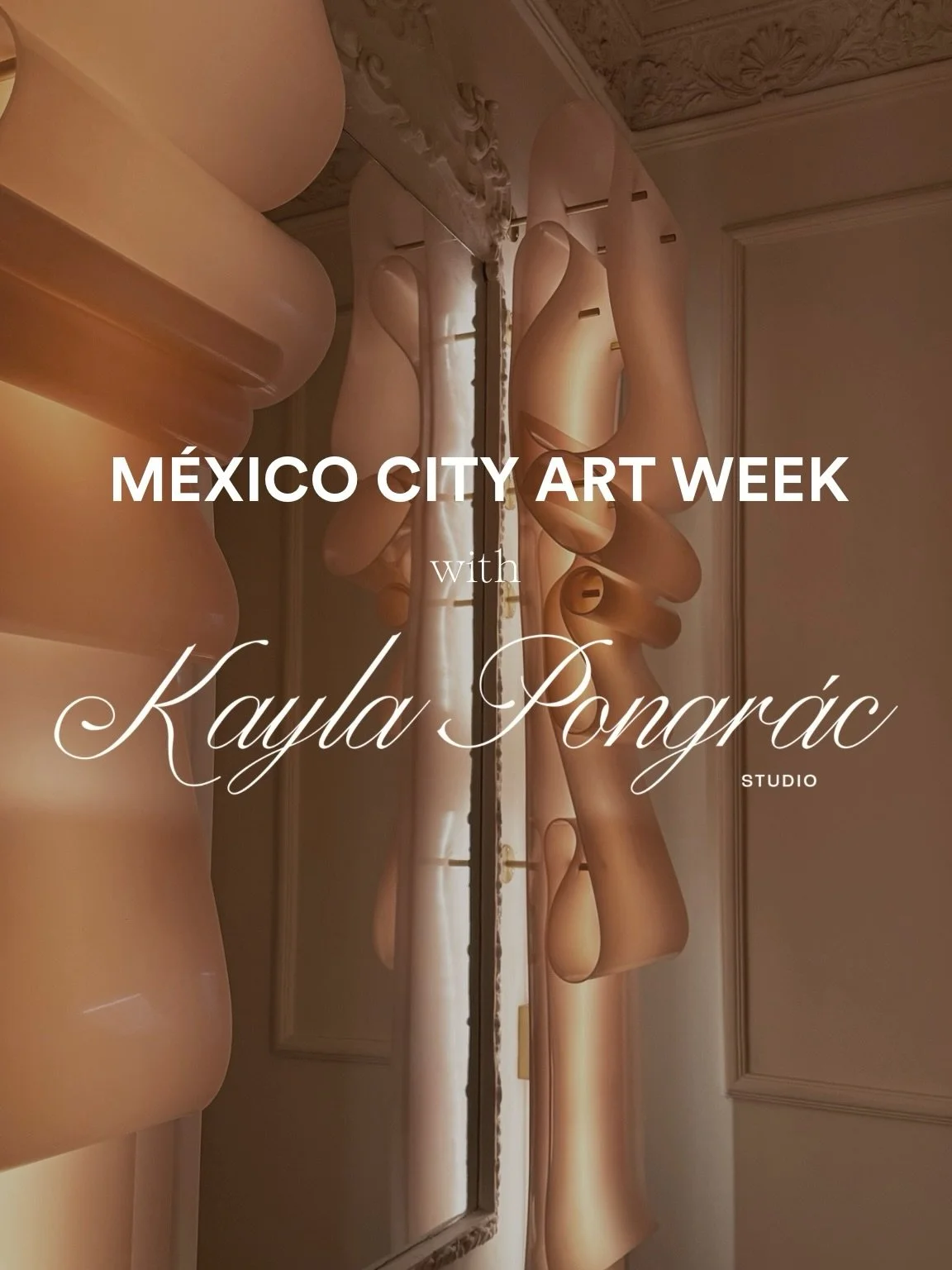 Mexico City Art &amp; Design Week Recap

This year, it revealed itself to me as SOFT POWER.

A quiet repetition of florals ~ softness claiming space.
The embodied, unapologetic femininity of @vanessaraw_ @georginapoundsgallery.
The poetic-ness of @lu