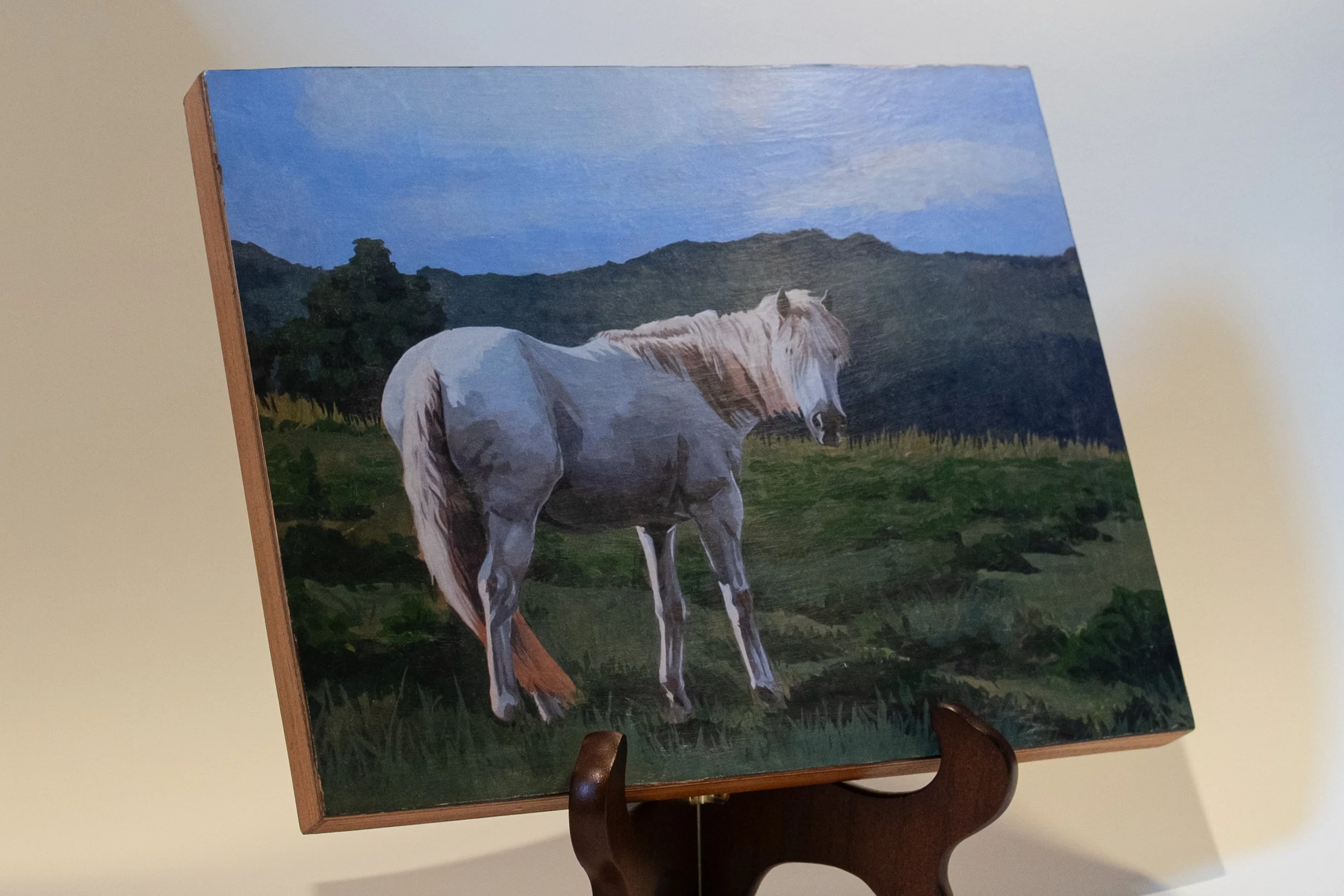 "Evening Graze" Wood Panel Print
