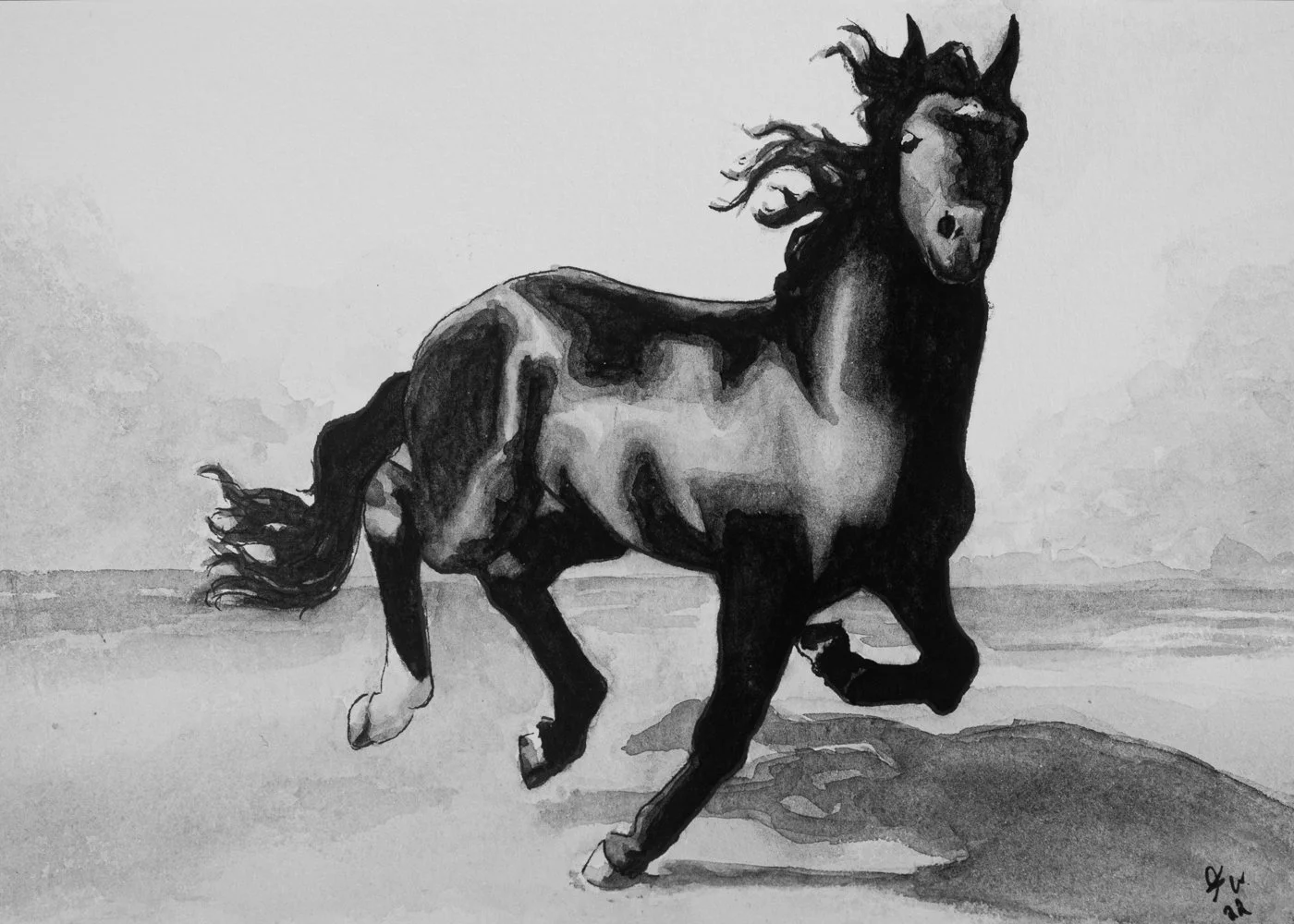 "Running Free" Original Painting