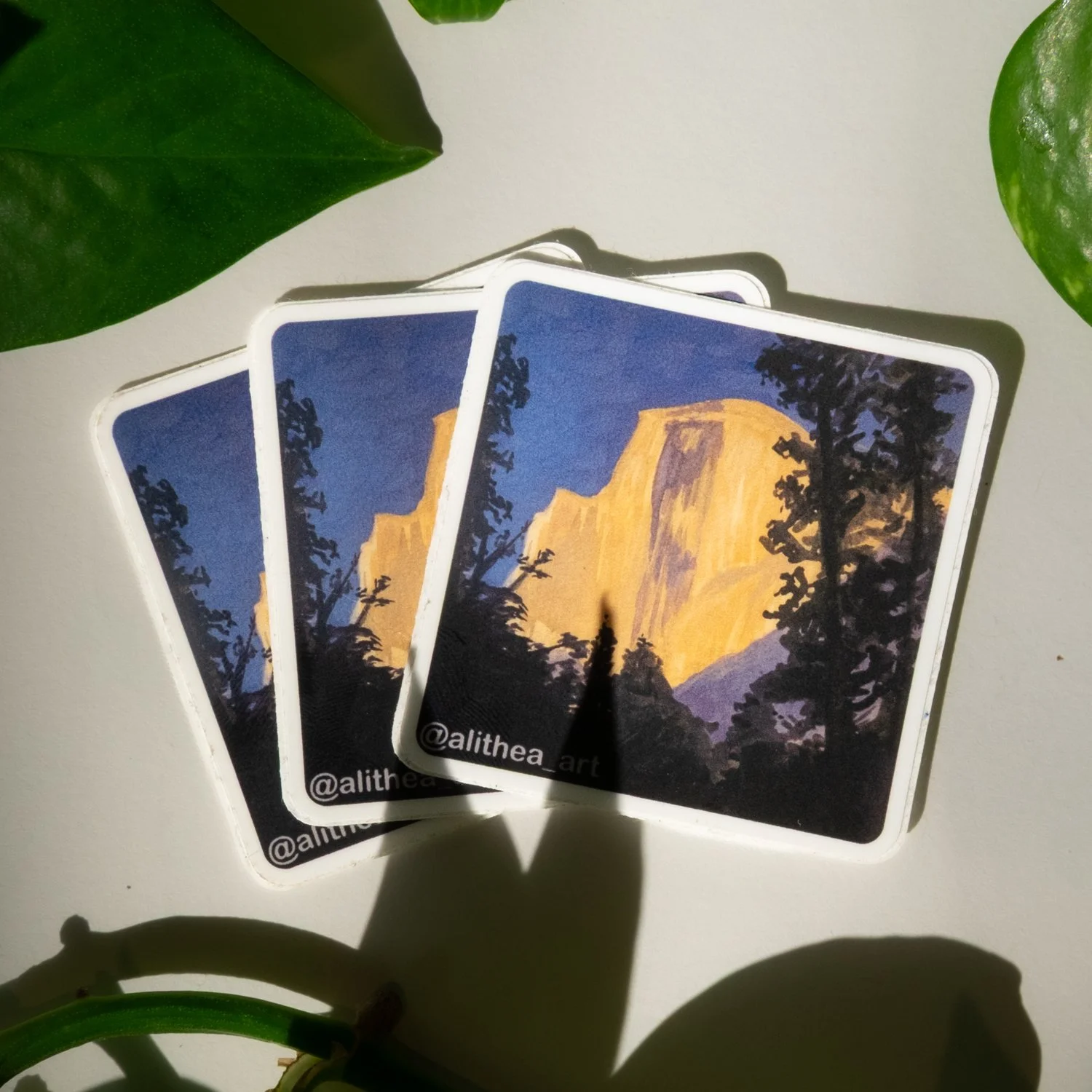 "Half Dome Sunset" Sticker