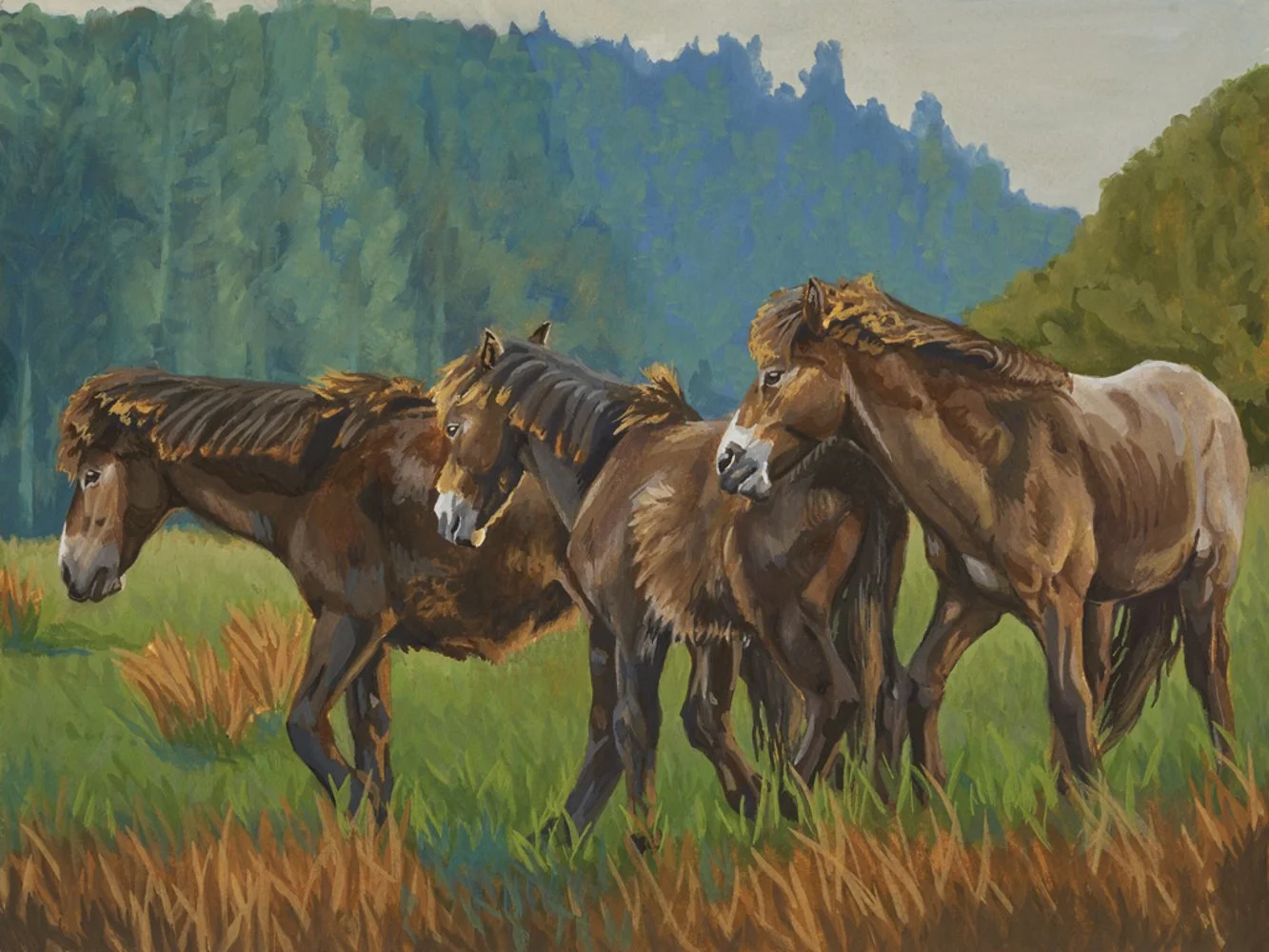 "Young Friends" Original Painting